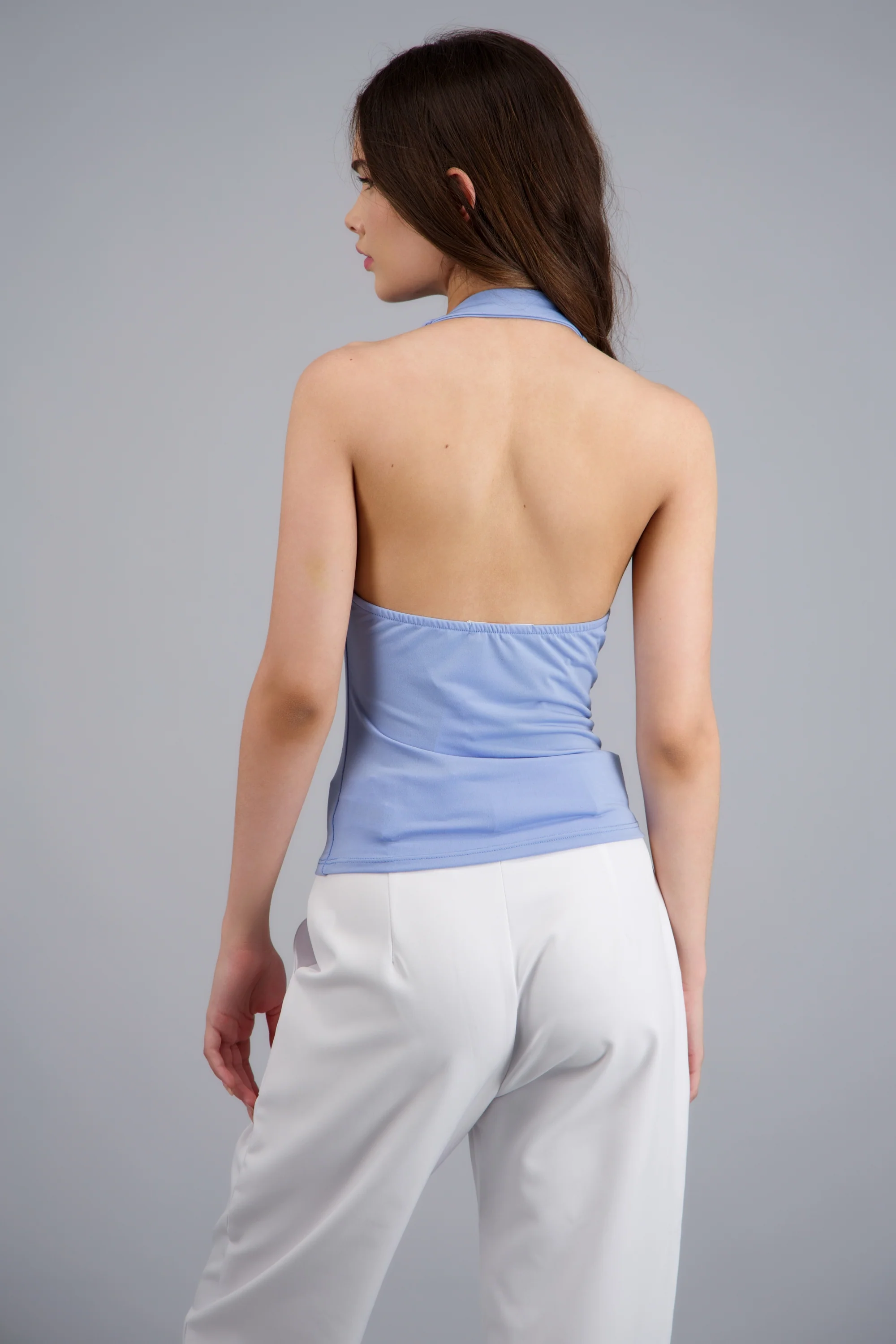 Top cuello cascada halter - Image 4