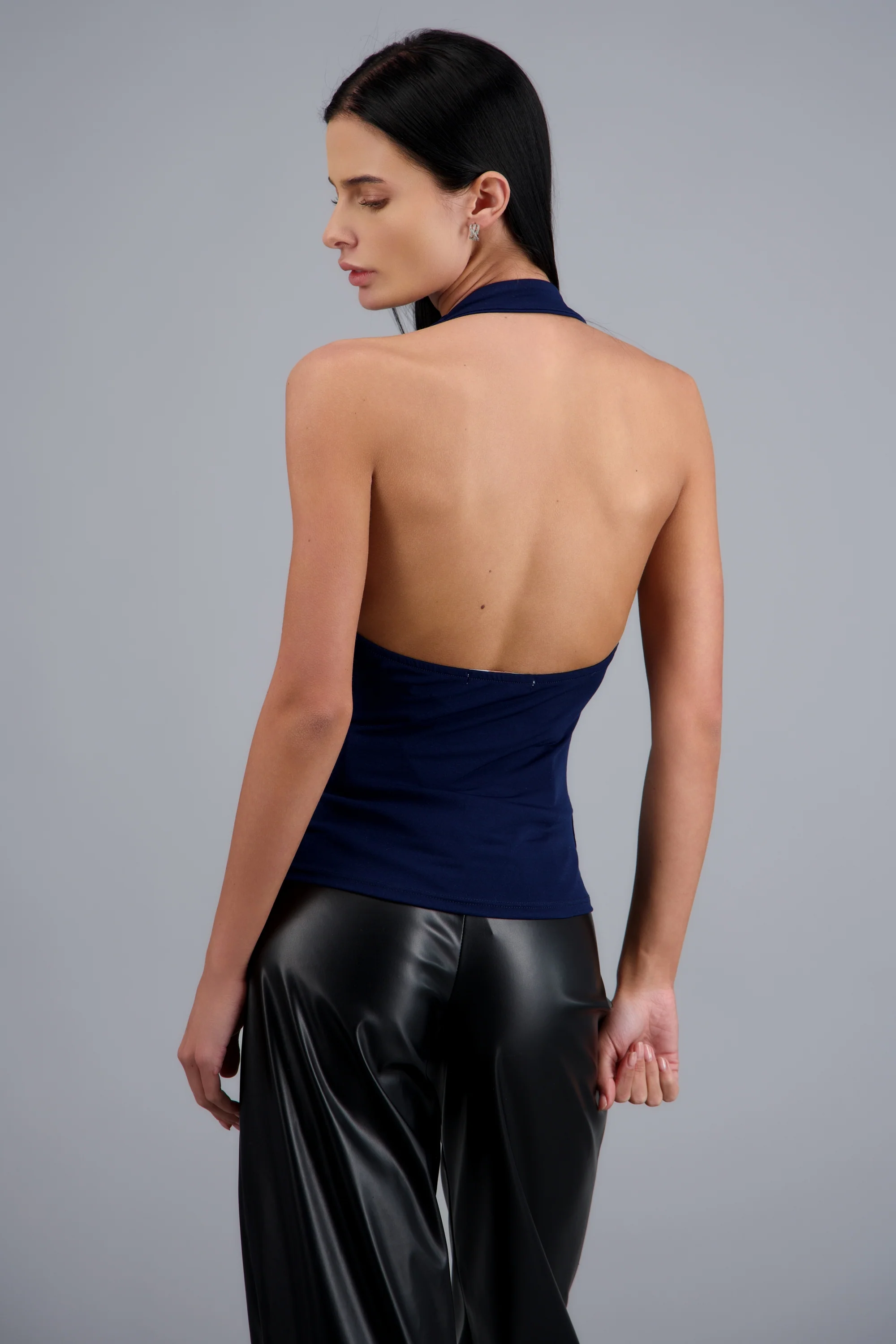 Top cuello cascada halter - Image 4