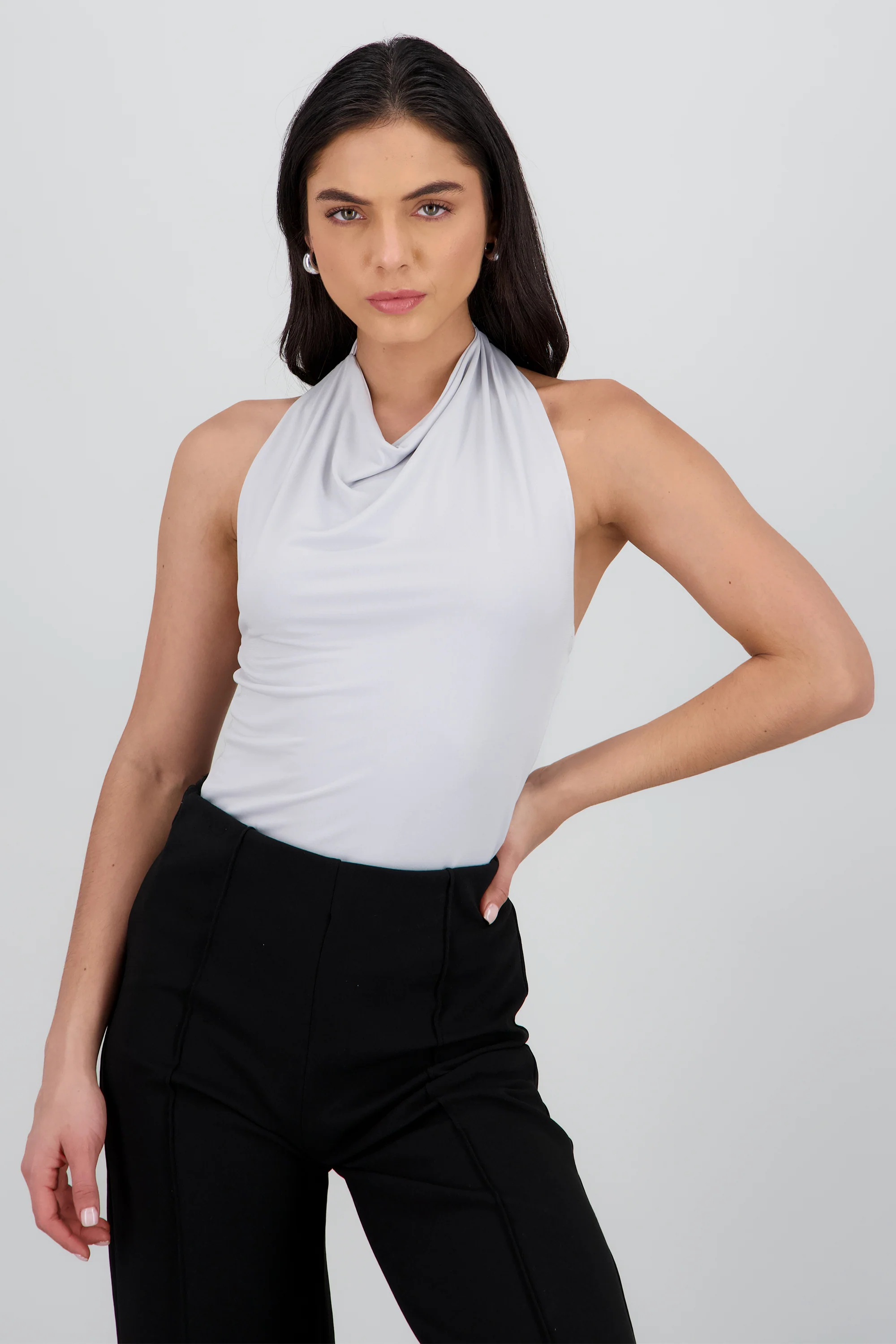 Top cuello cascada halter - Image 2
