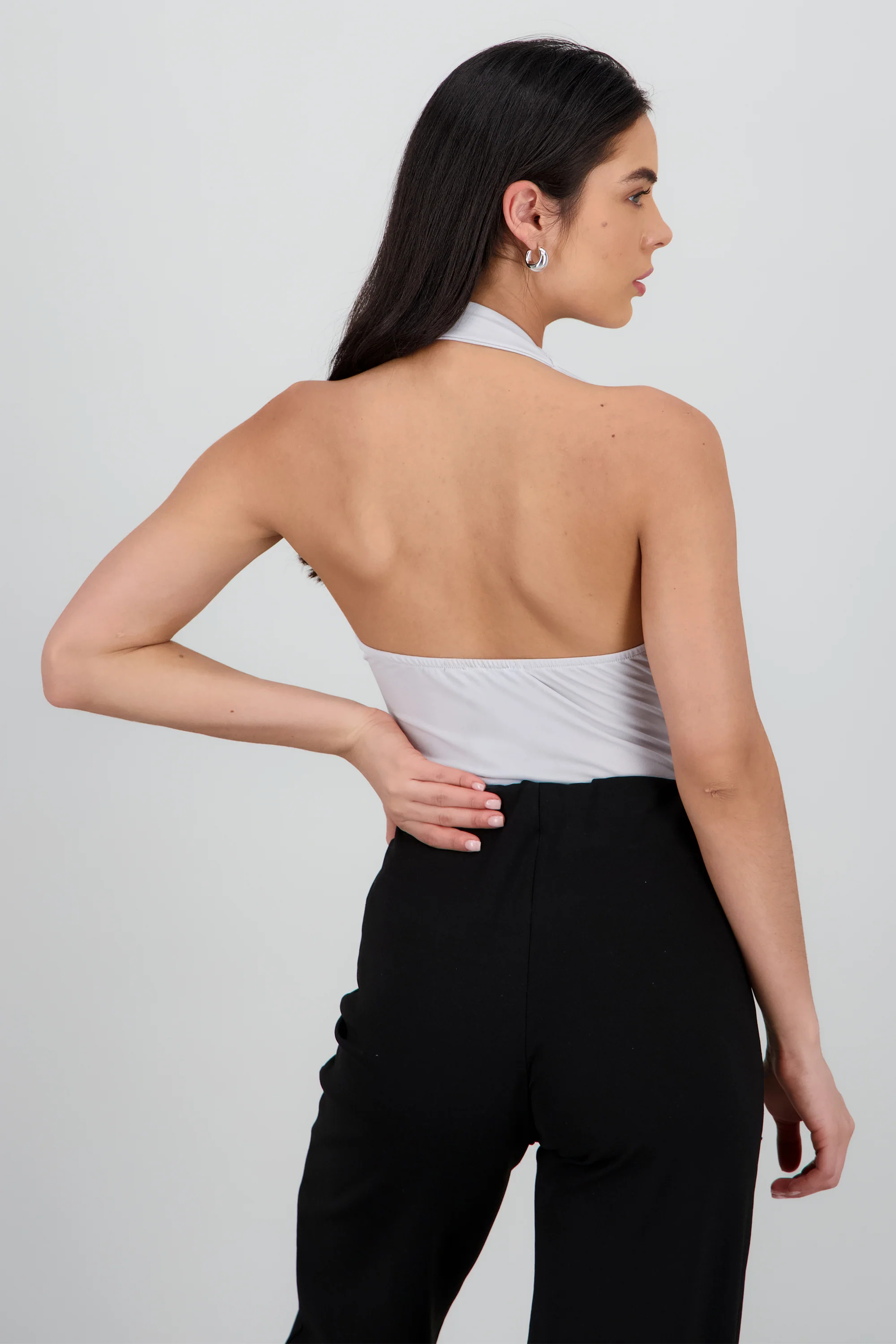 Top cuello cascada halter - Image 4