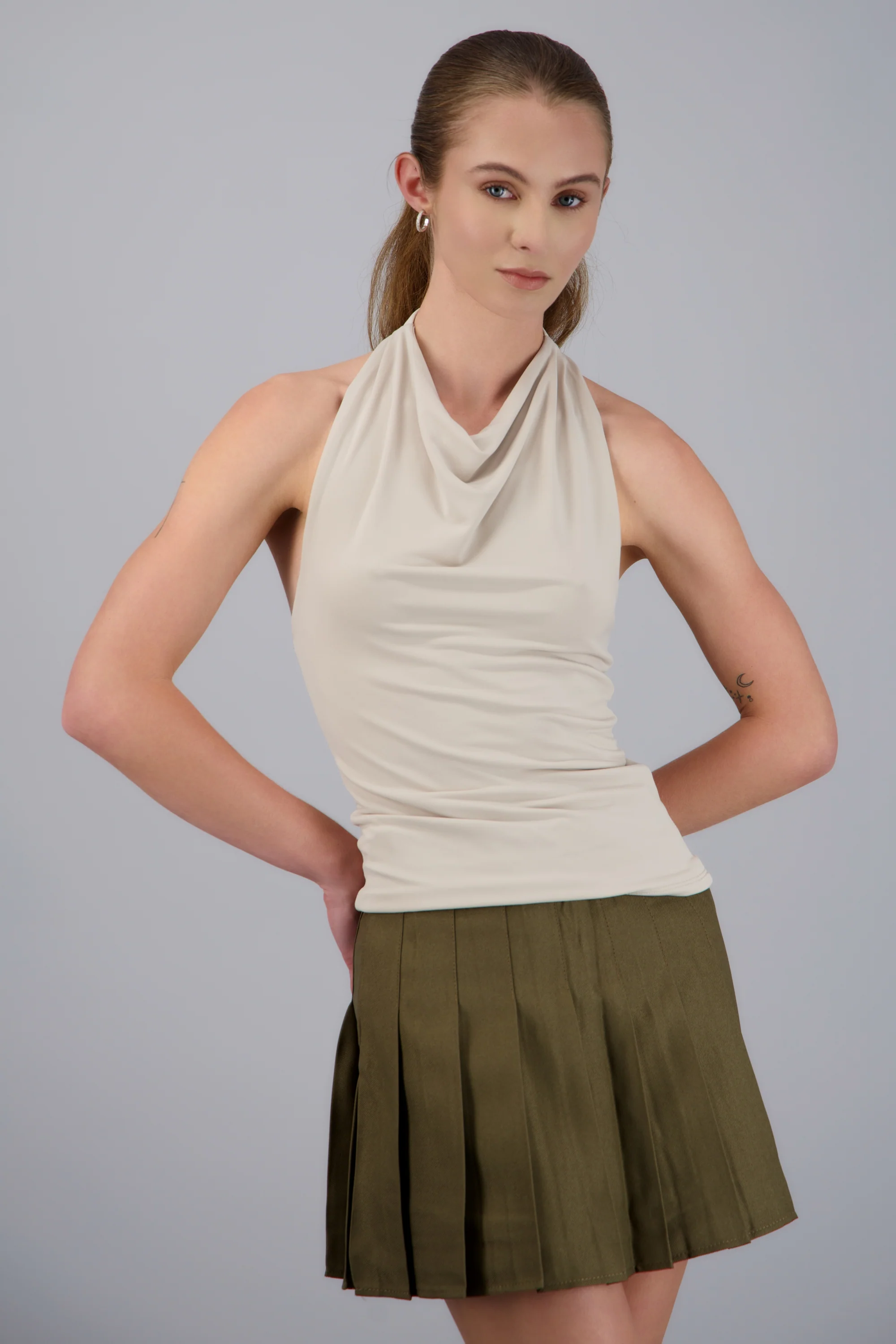Top cuello cascada halter - Image 3