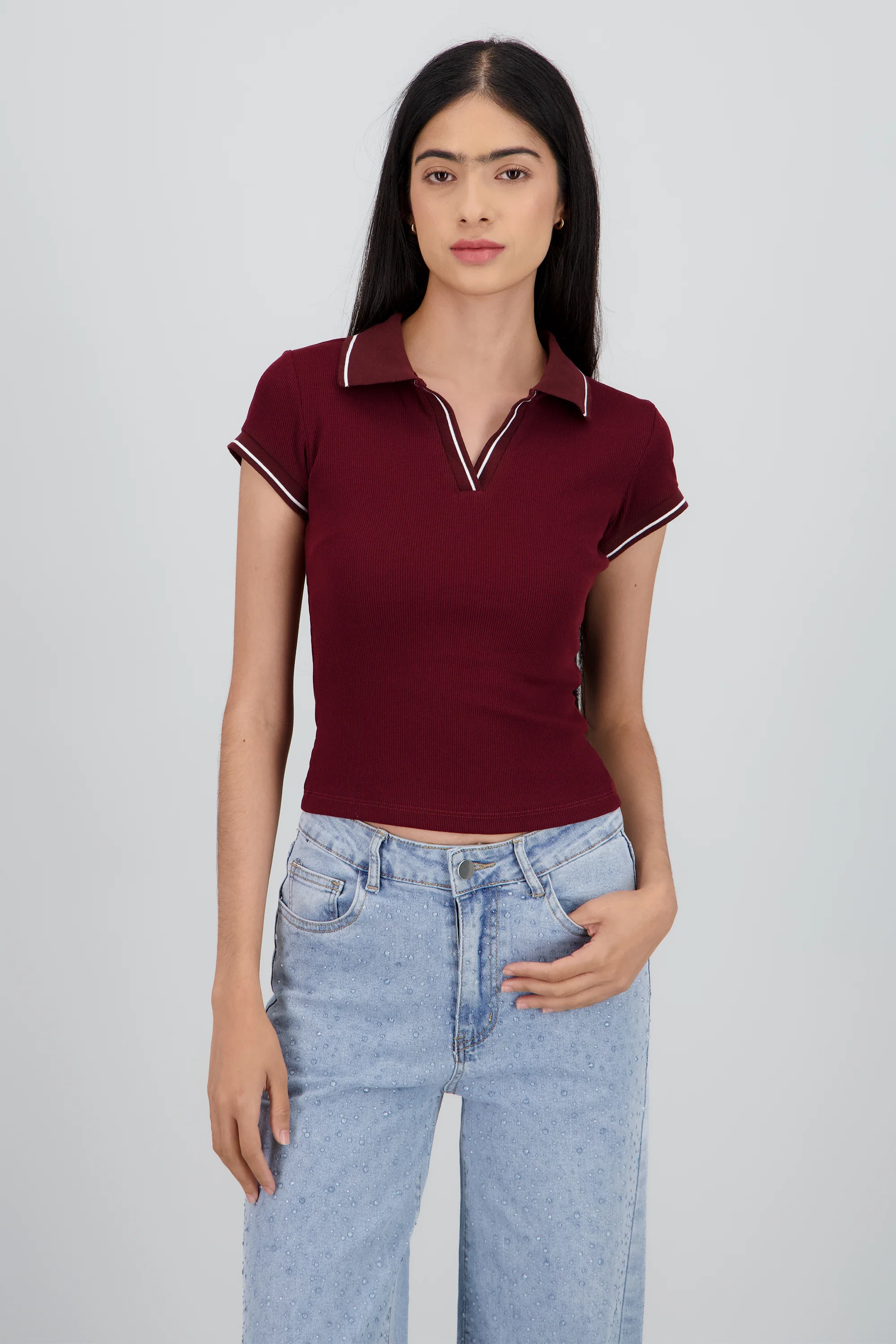 Top cuello polo