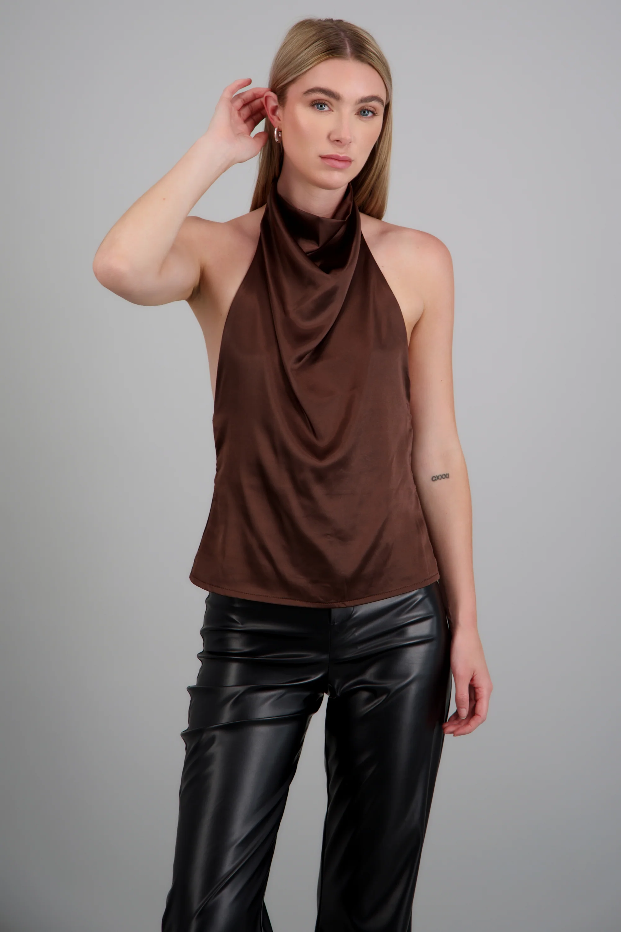 Top de satin halter - Image 2