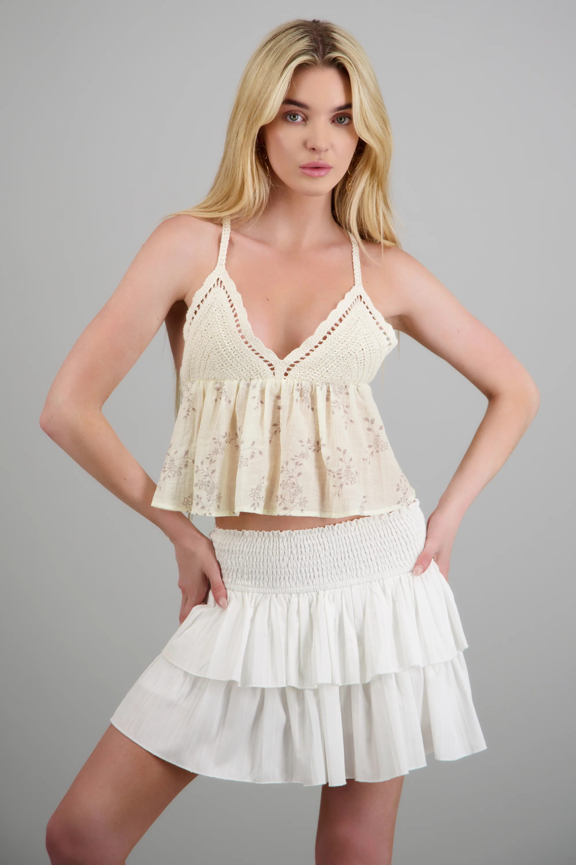 Top detalle tejido peplum - Image 3