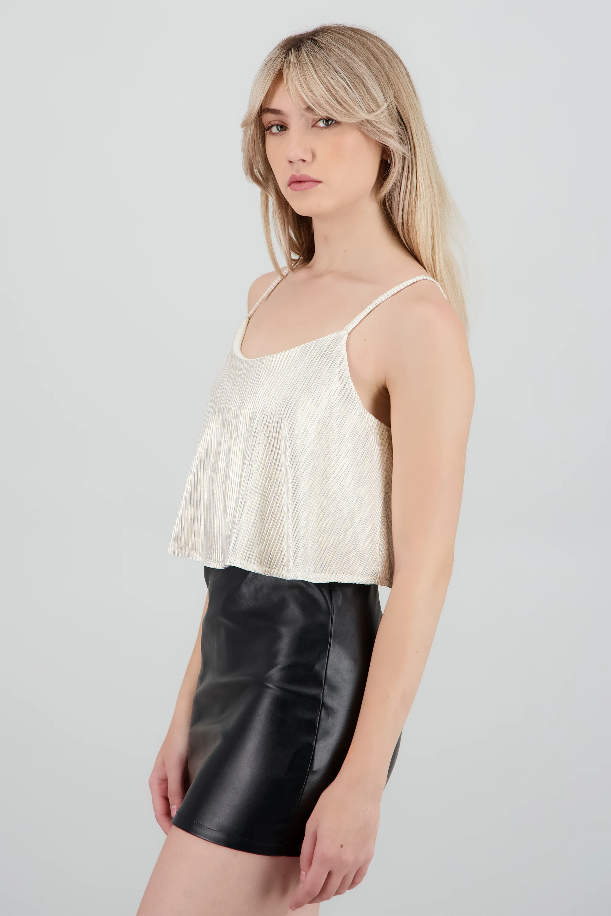 Top foil plisado de tirantes - Image 3