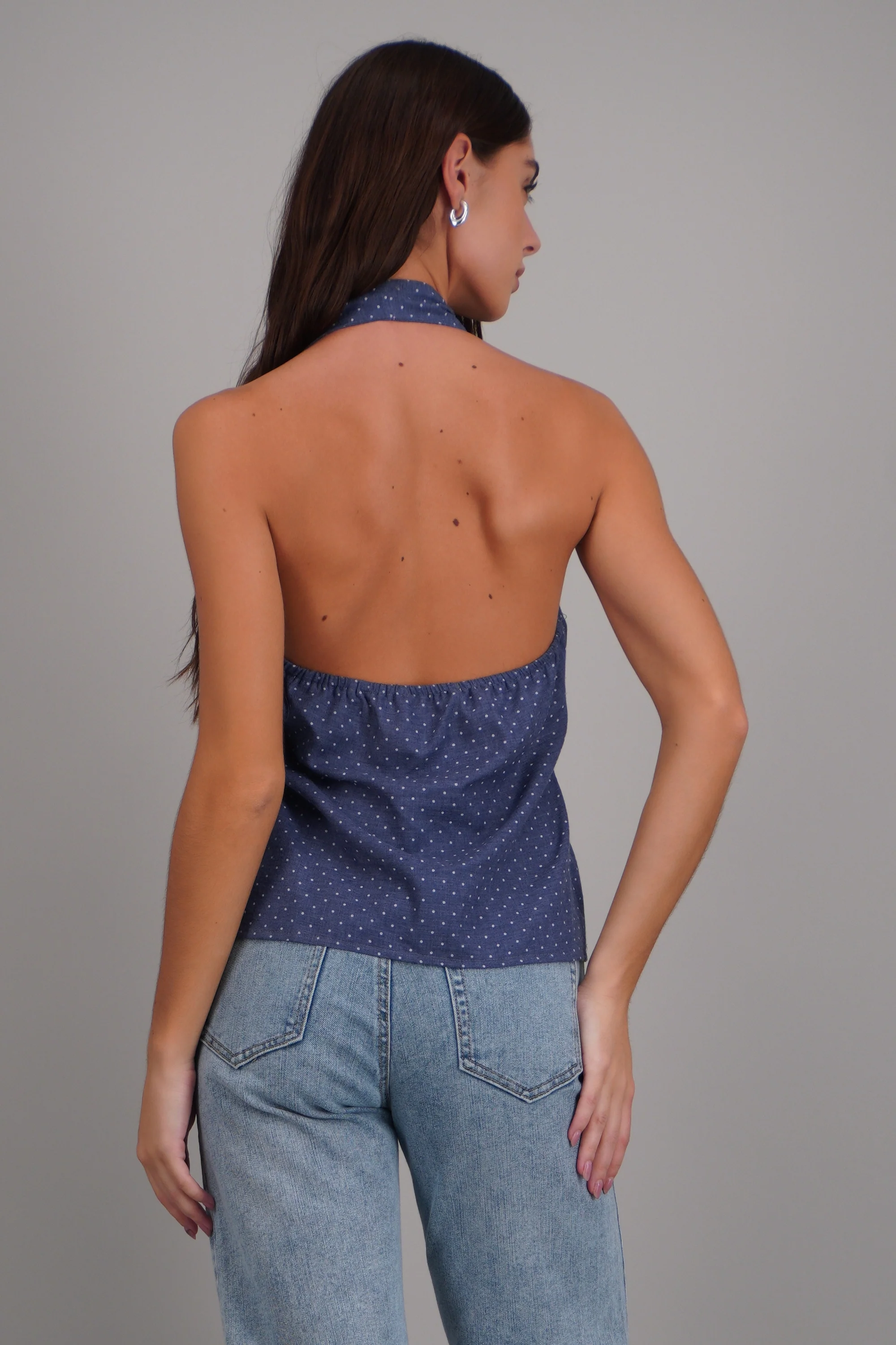 Top halter amarre polka dots - Image 4