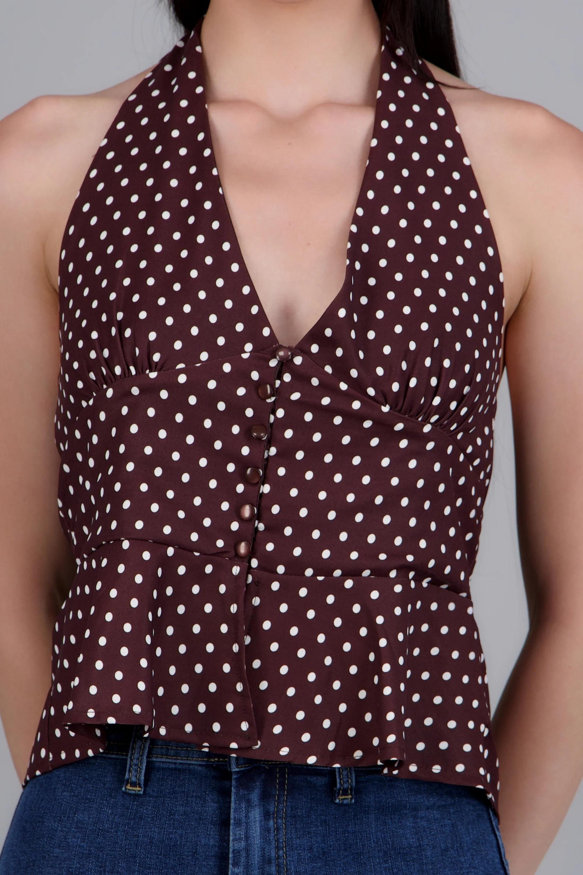 Top halter botones al frente - Image 5