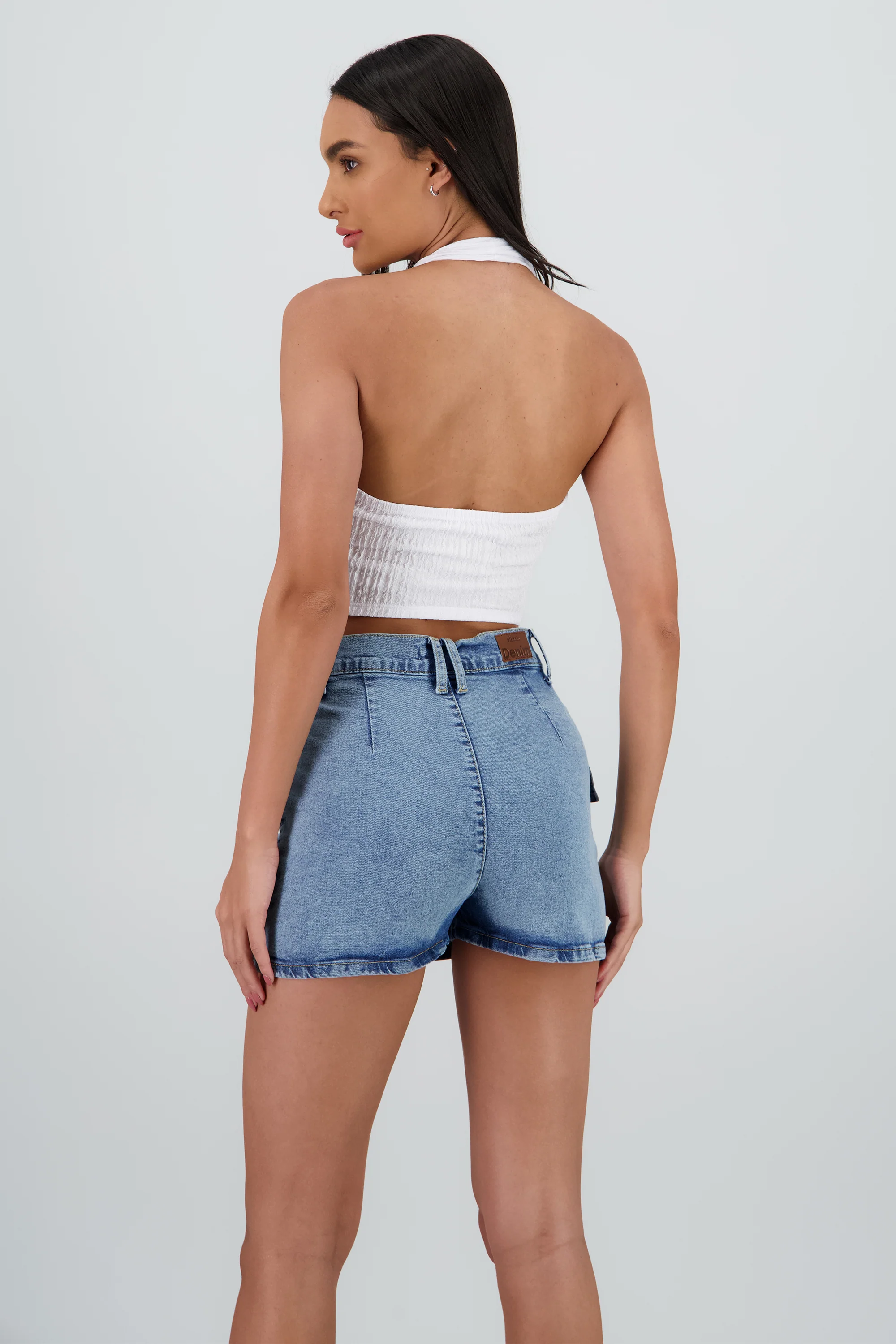 Top halter botones textura - Image 3