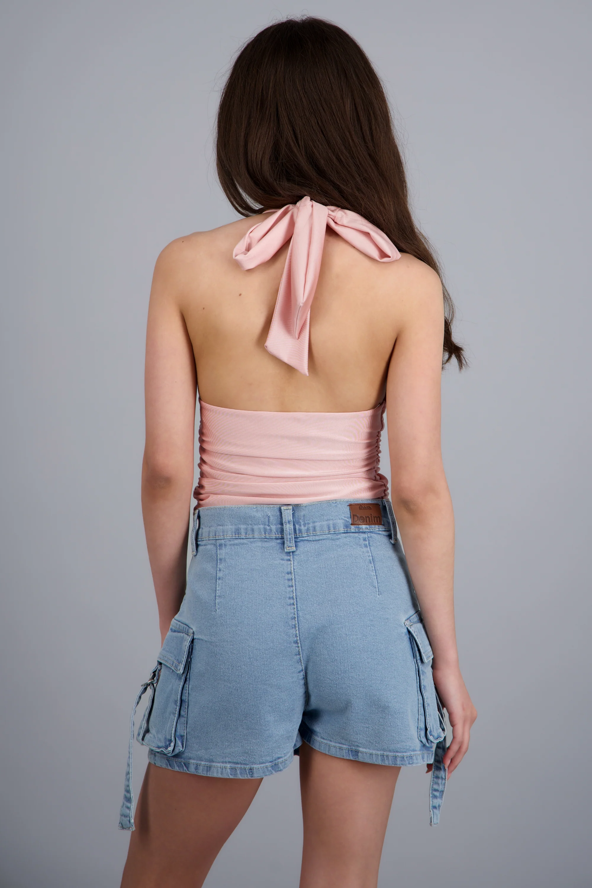 Top halter detalle pliegues - Image 4
