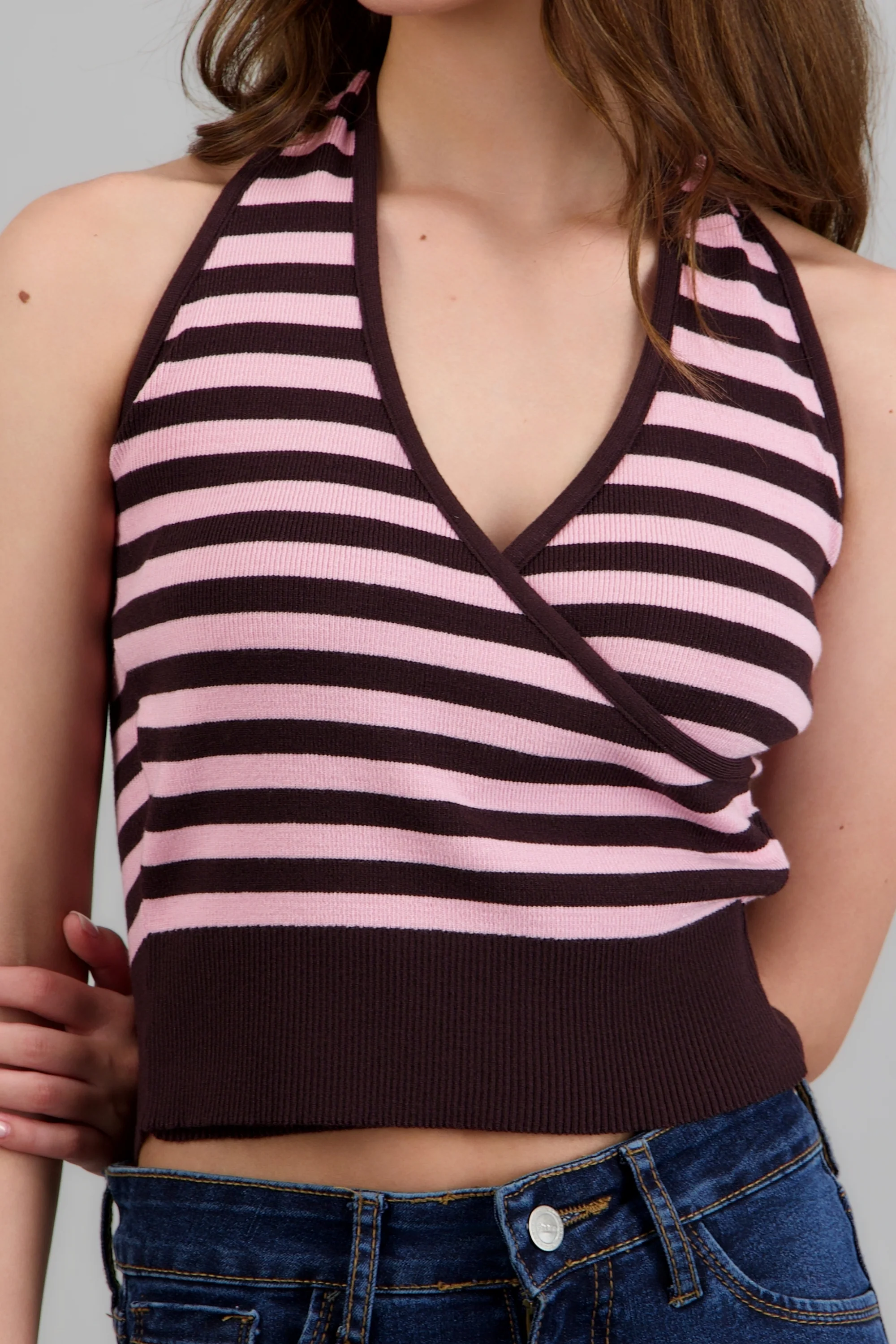 Top halter cruce rayas - Image 5