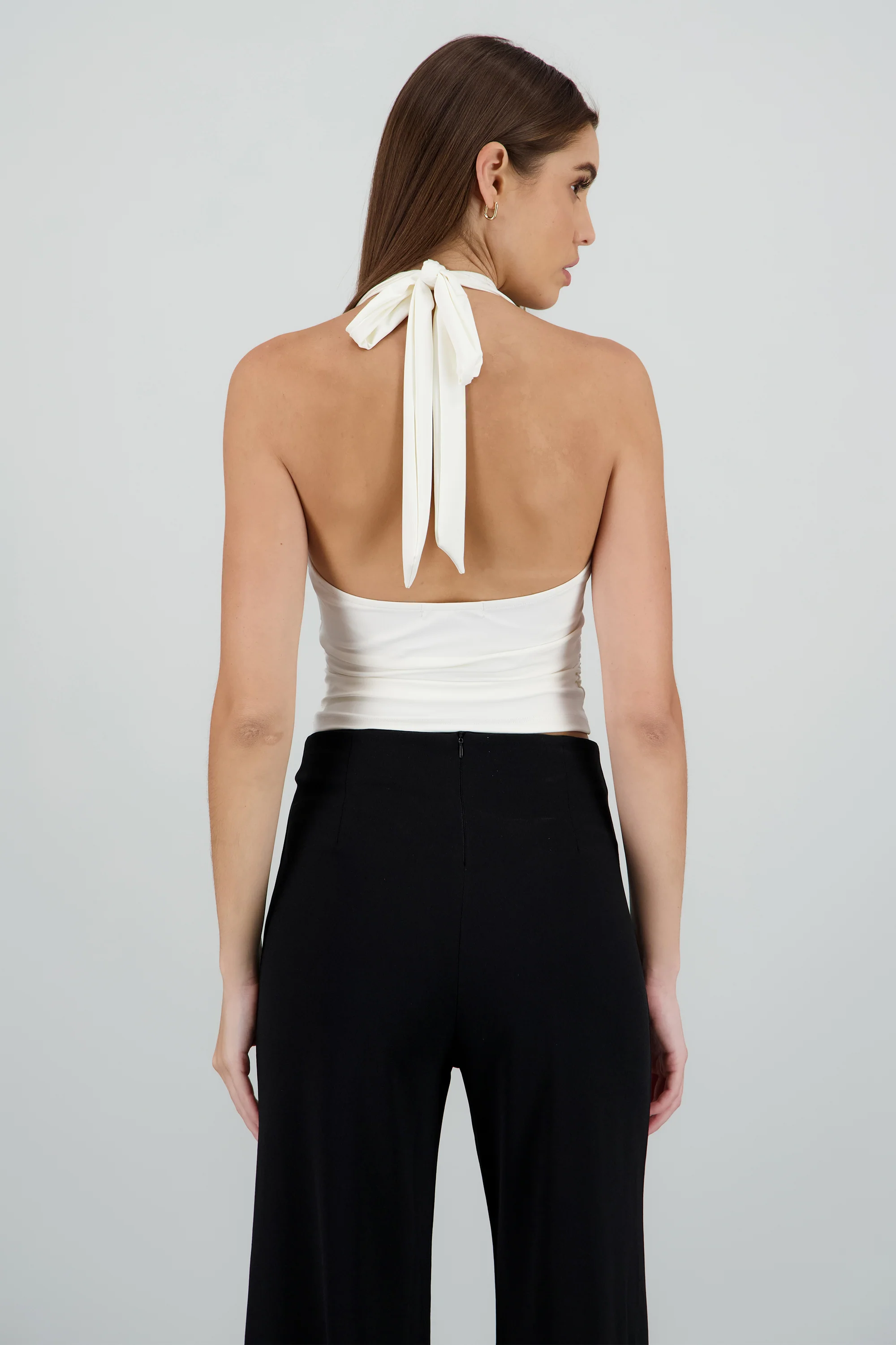Top halter cuello cascada - Image 4