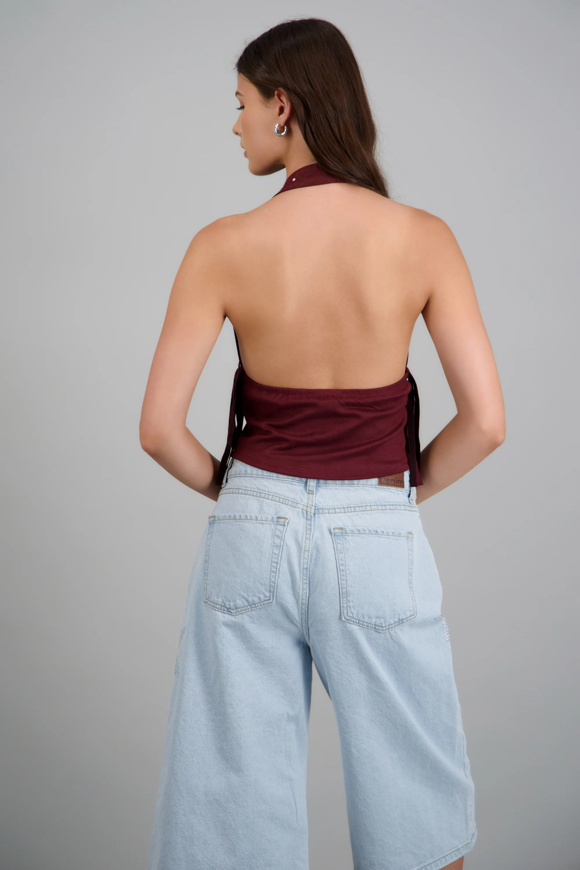 Top halter estoperoles con flecos - Image 4