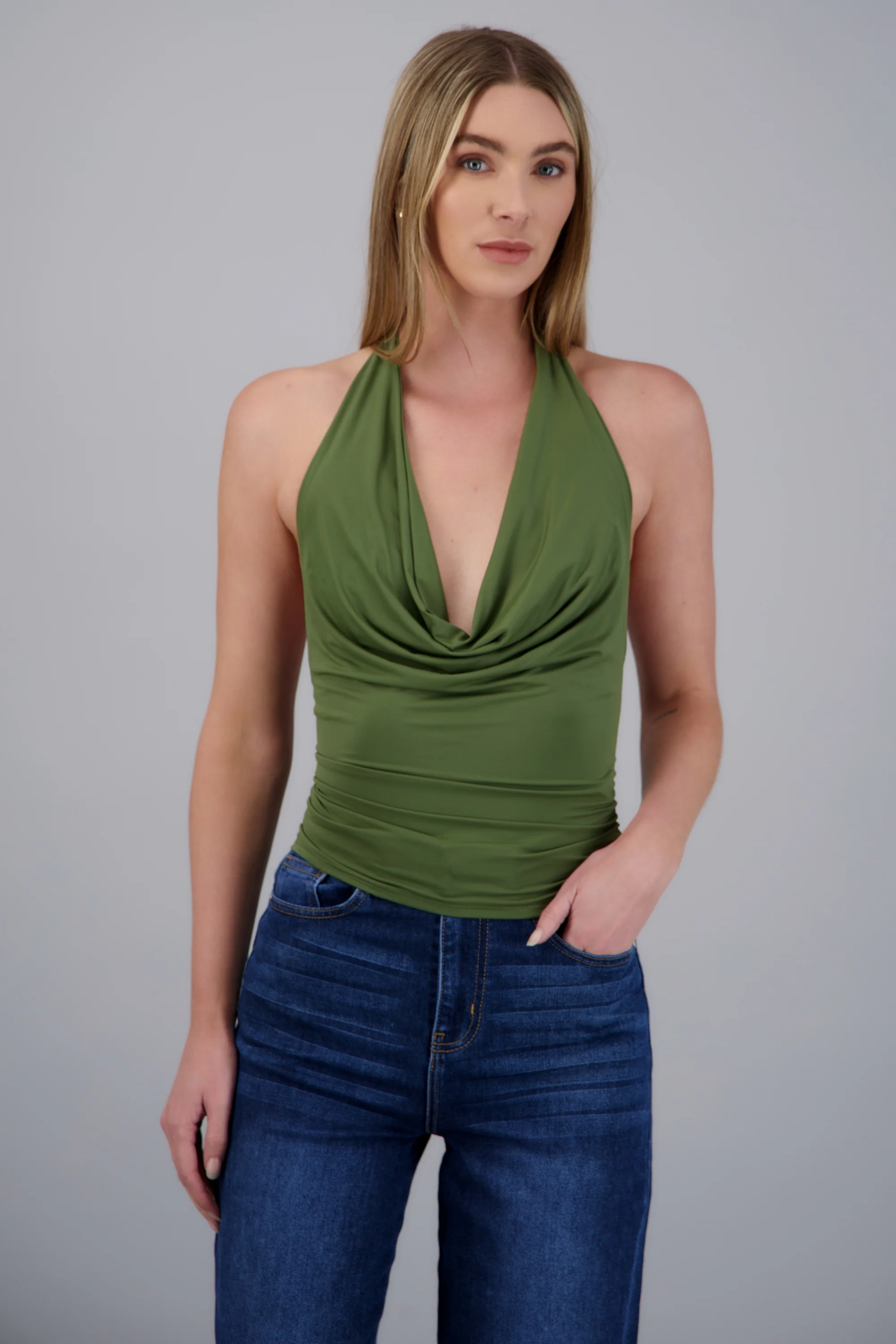Top halter liso amarre - Image 3