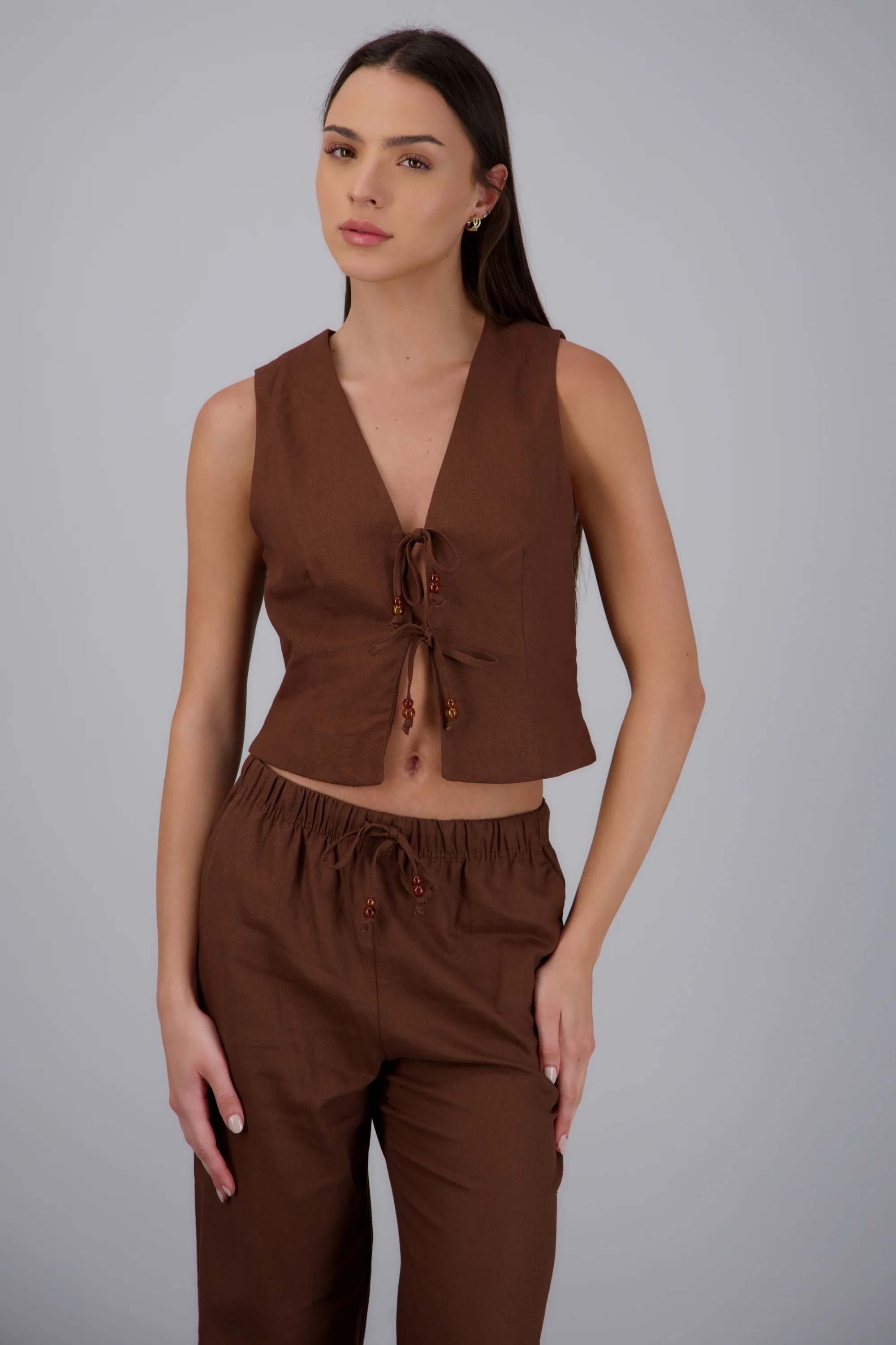 Top lino detalle amarres - Image 3