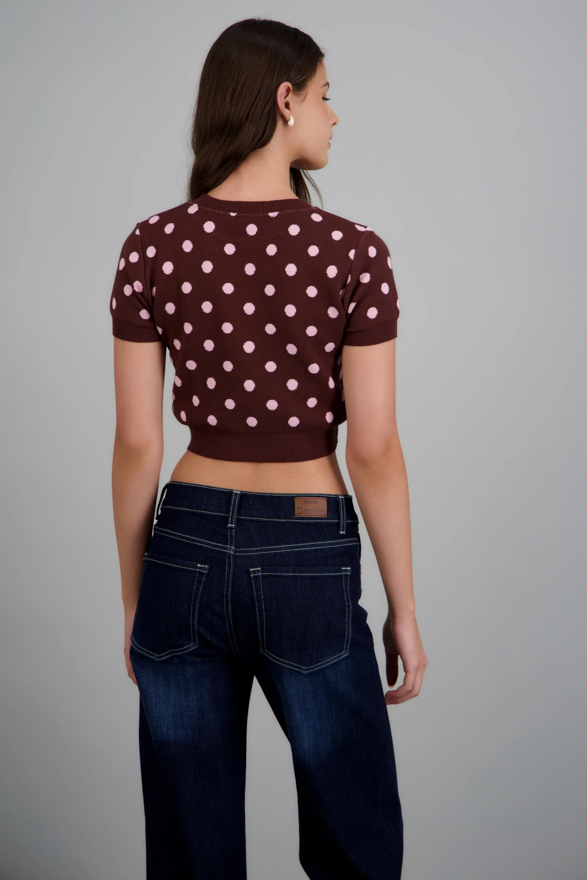 Top manga corta polka dots - Image 4