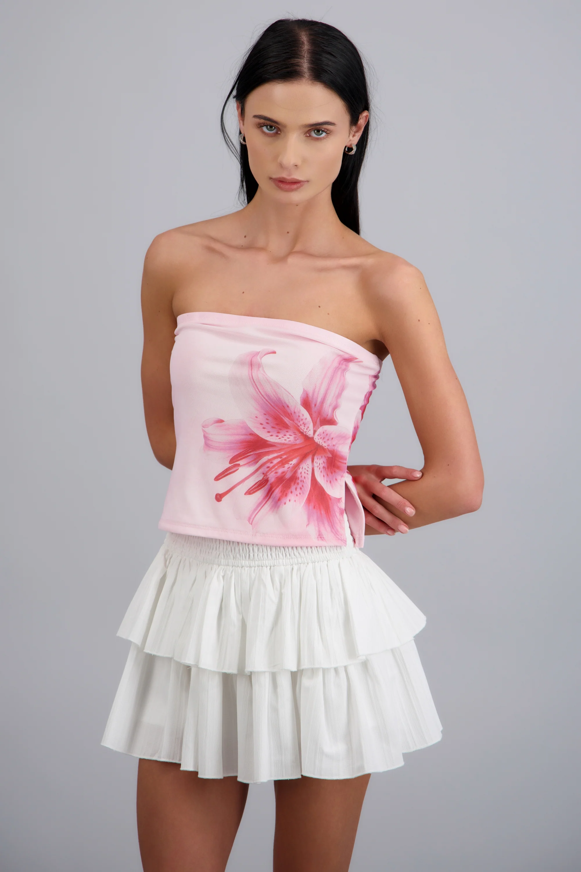 Top mesh estampado flor - Image 3