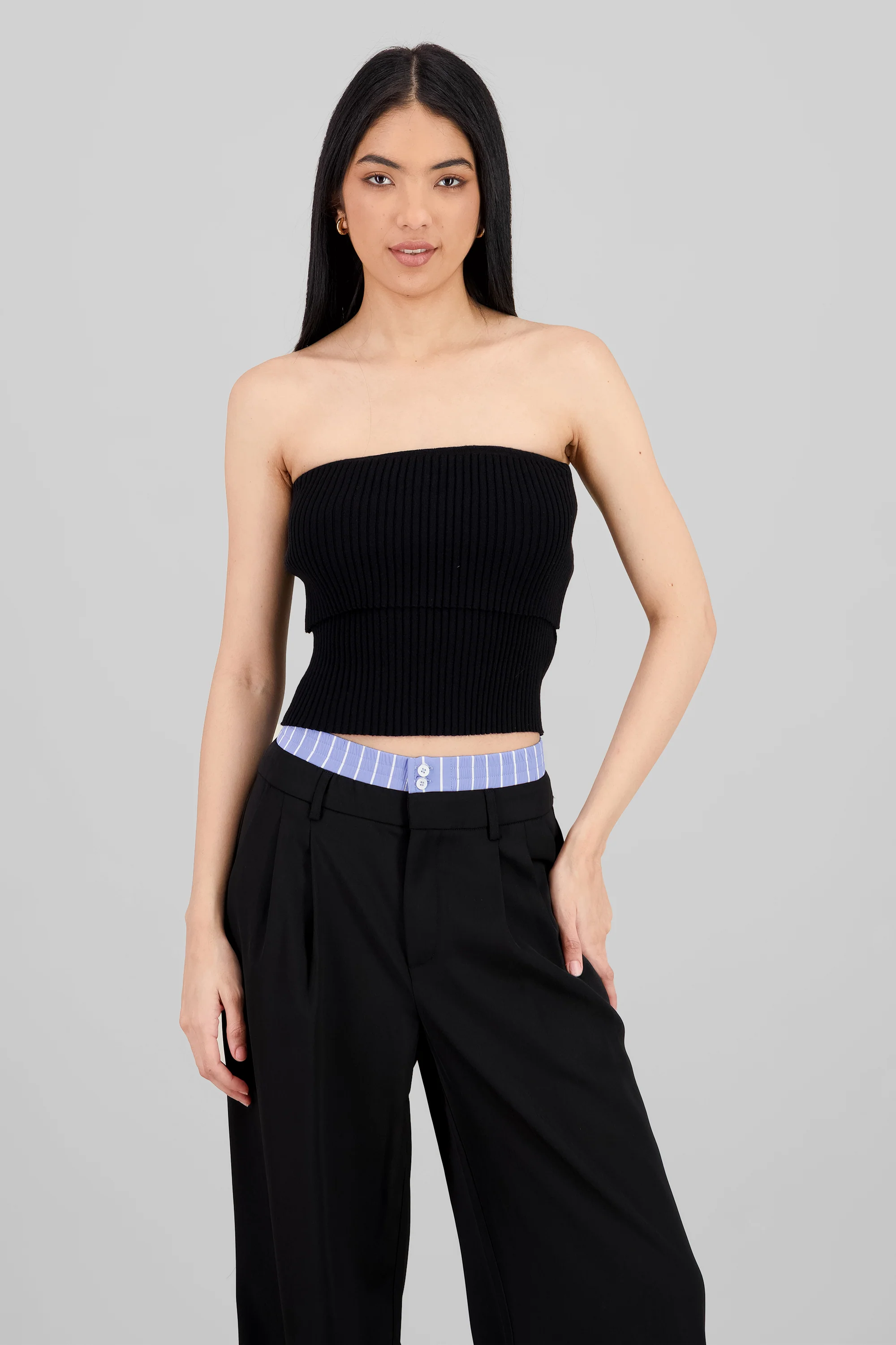Top off shoulder de tejido grueso - Image 2