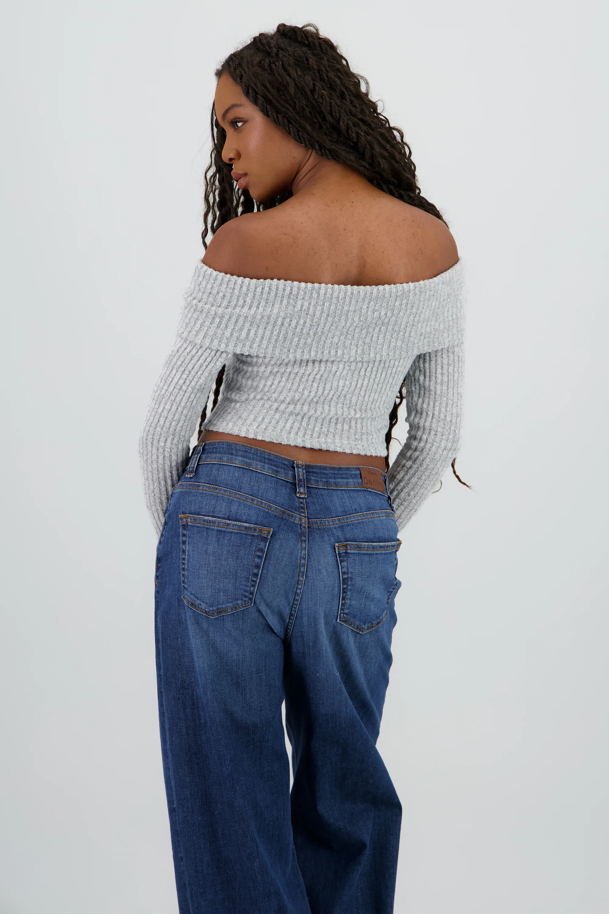 Top off shoulder liso tipo rib - Image 4