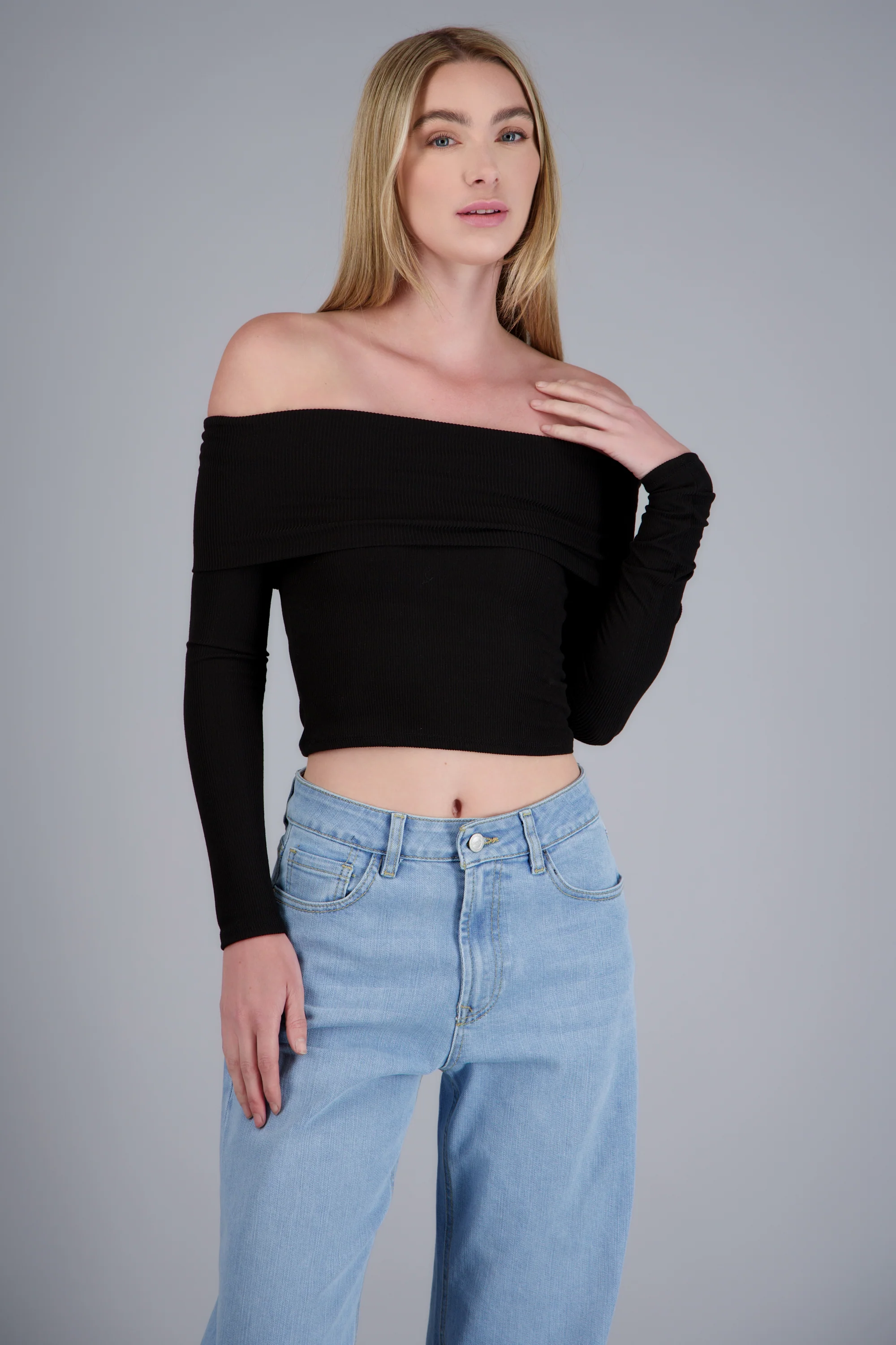 TOP OFF SHOULDER M/L RIB - Image 3