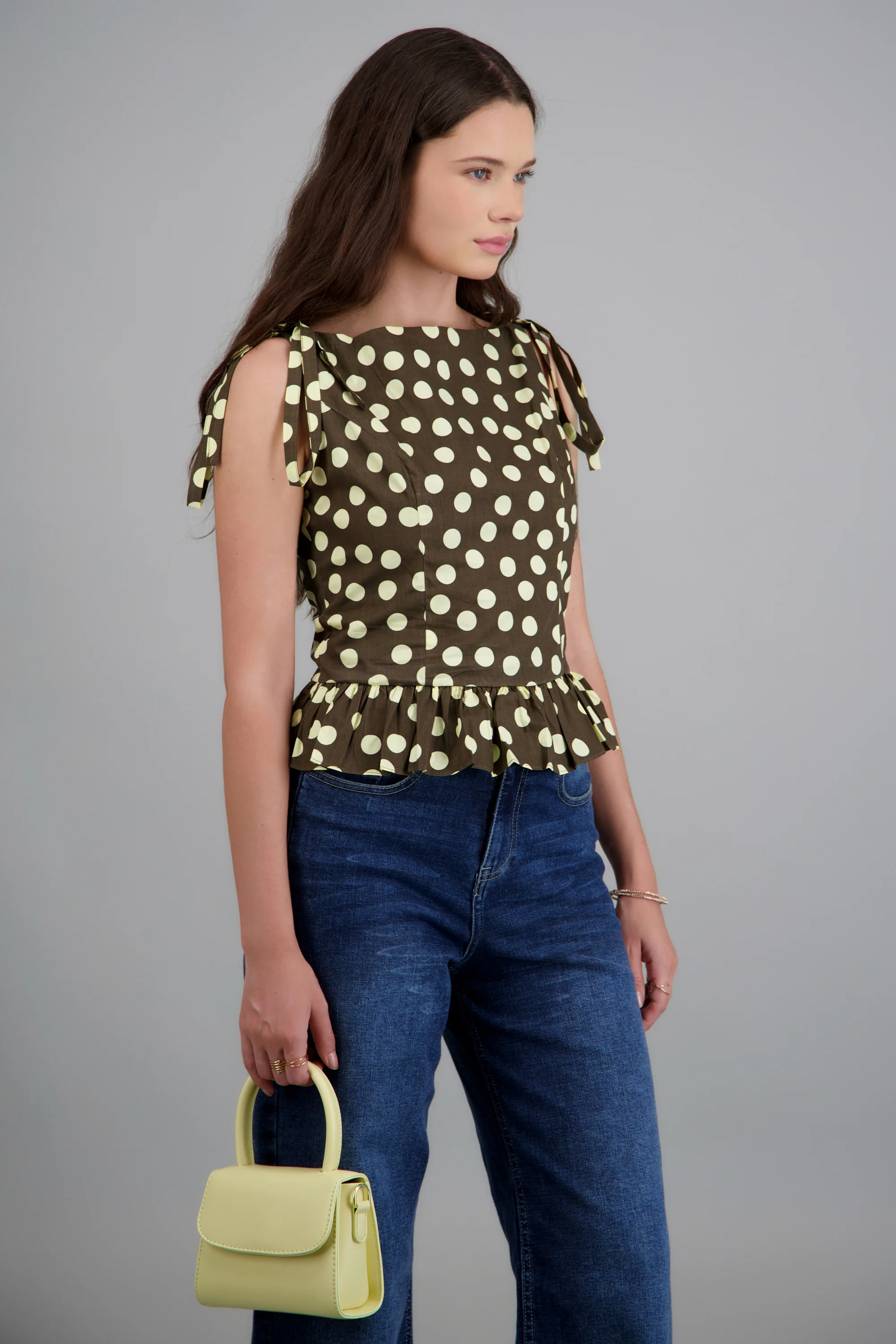 Top polkadot peplum - Image 2