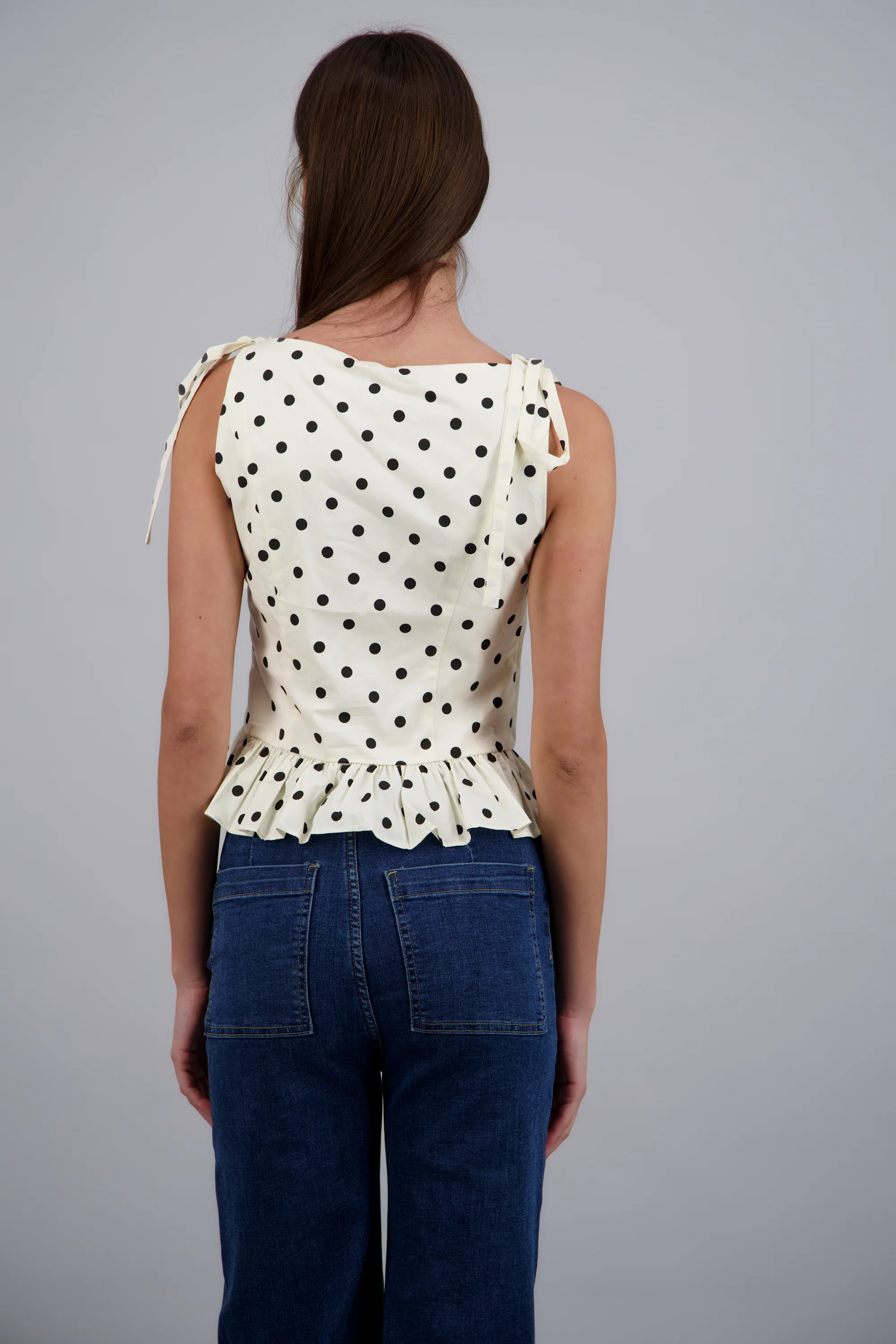 Top polkadot peplum - Image 4