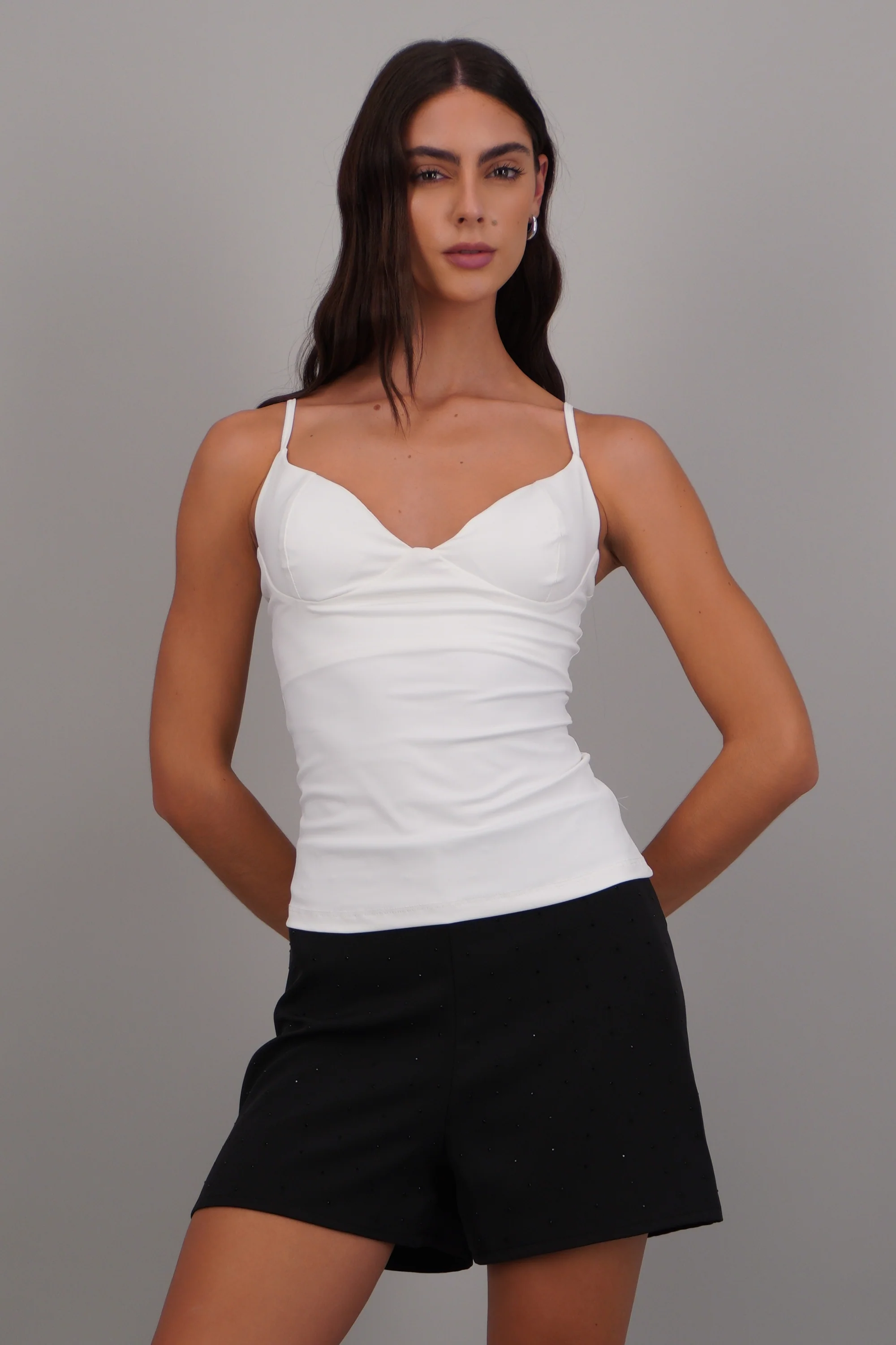 top slim tirantes detalle copas