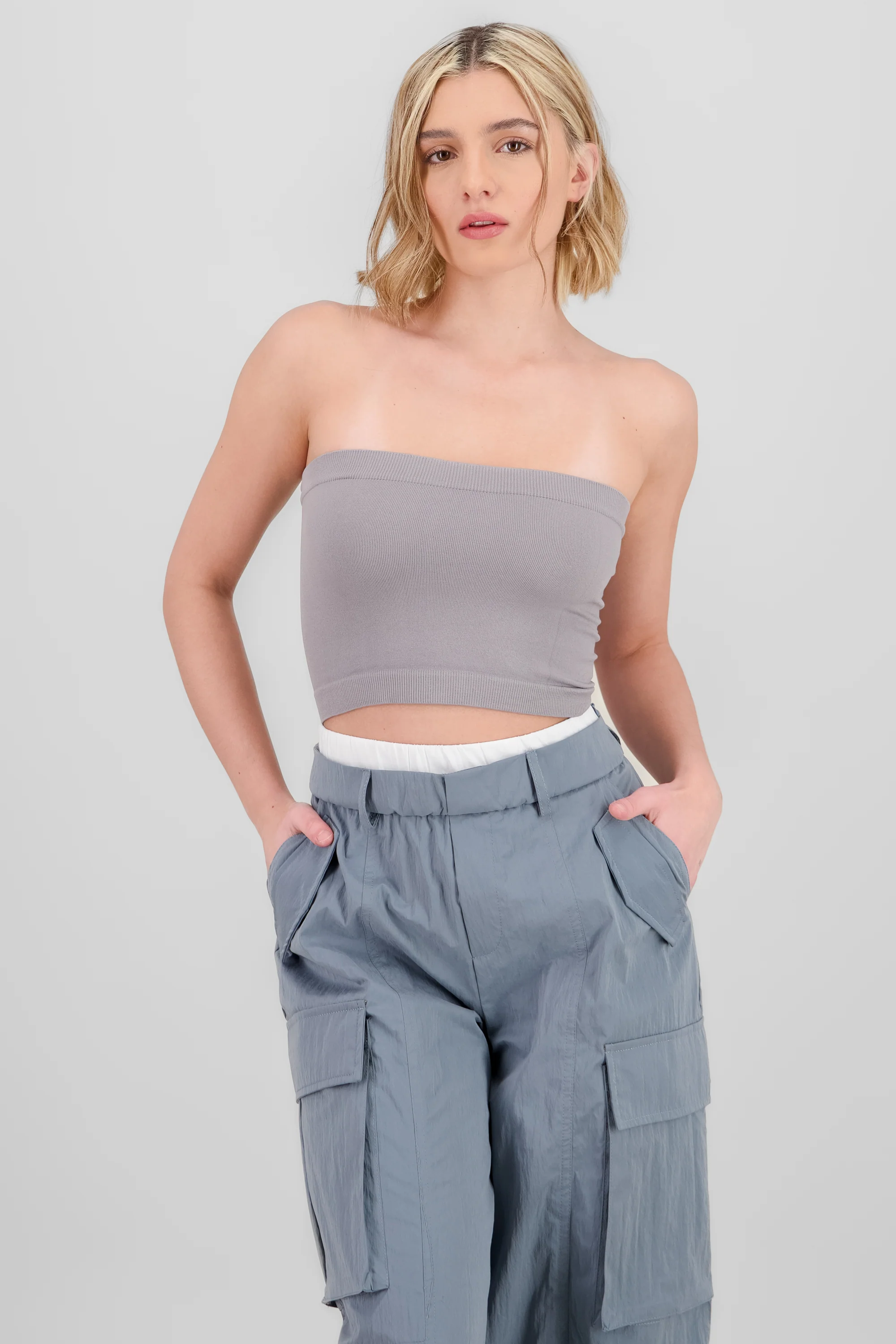 Top strapless liso