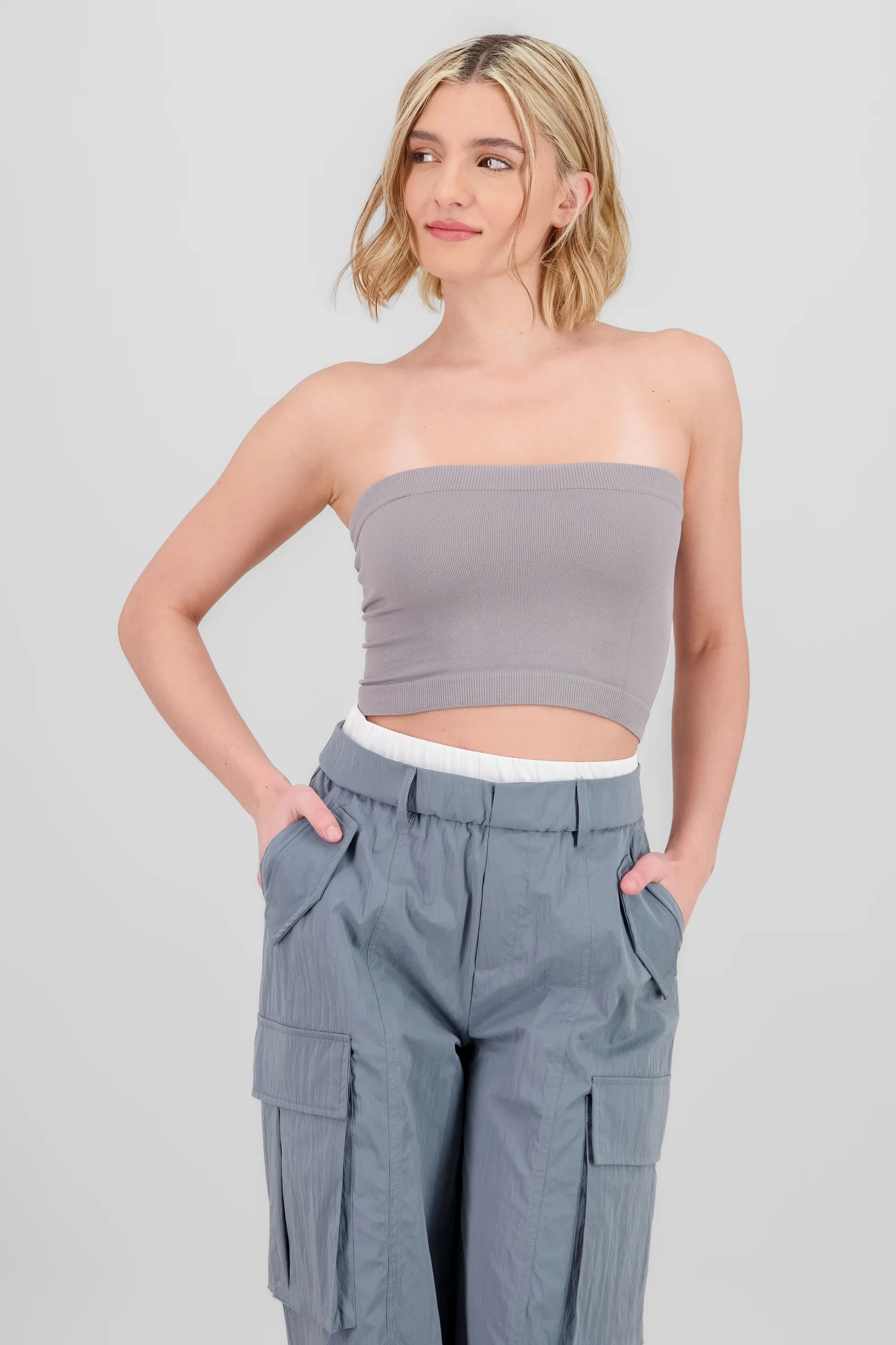 Top strapless liso - Image 2