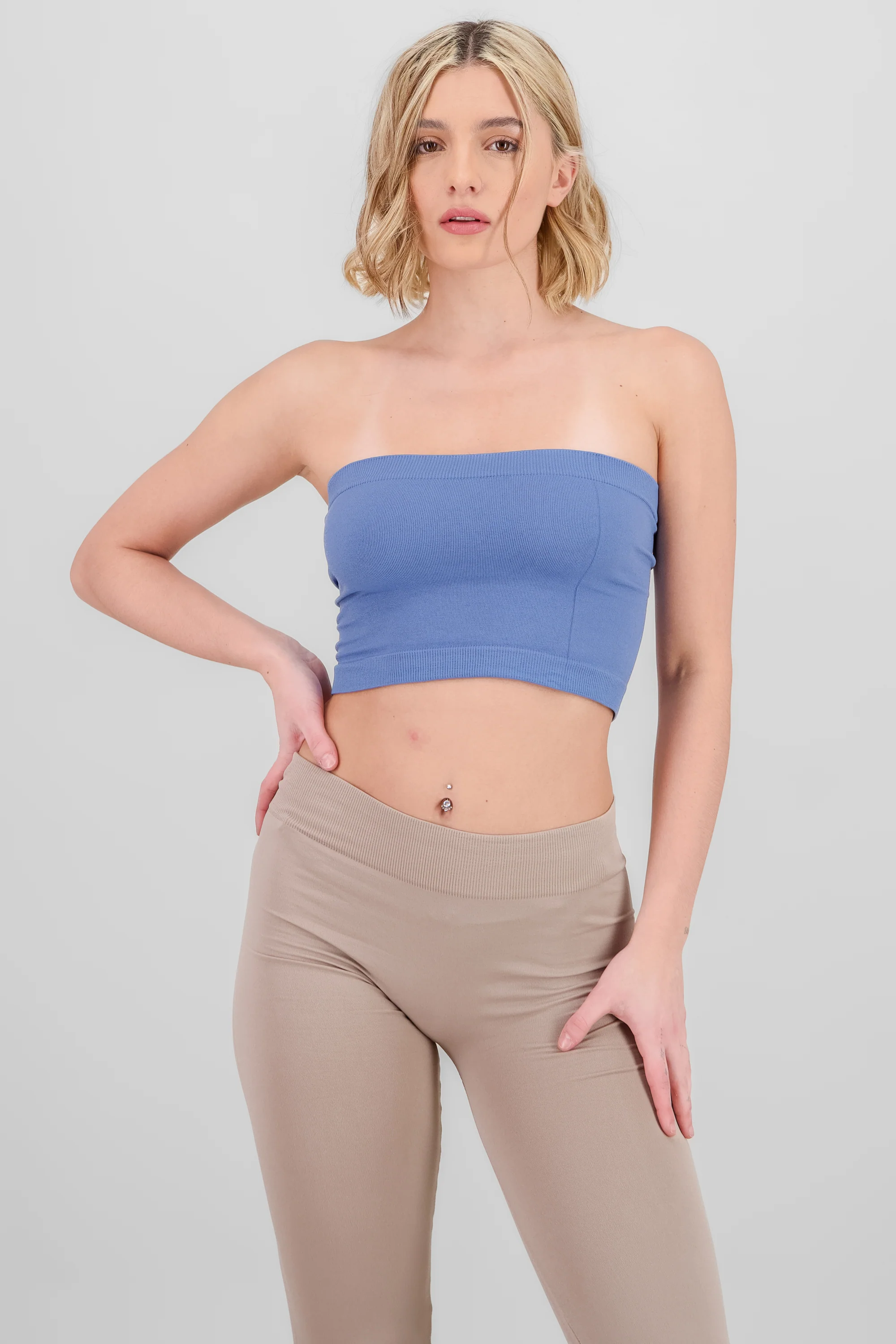 Top strapless liso