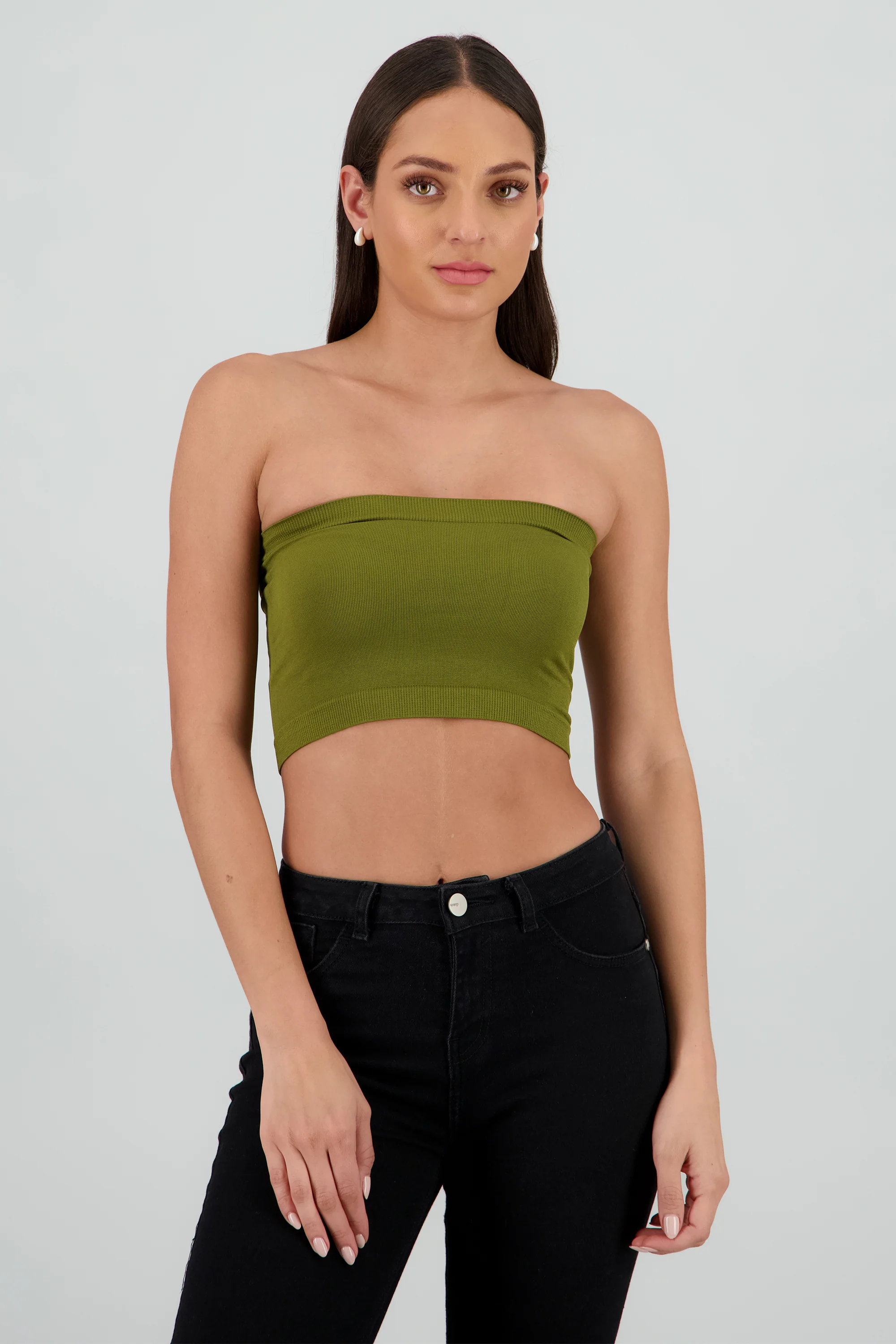 Top strapless liso