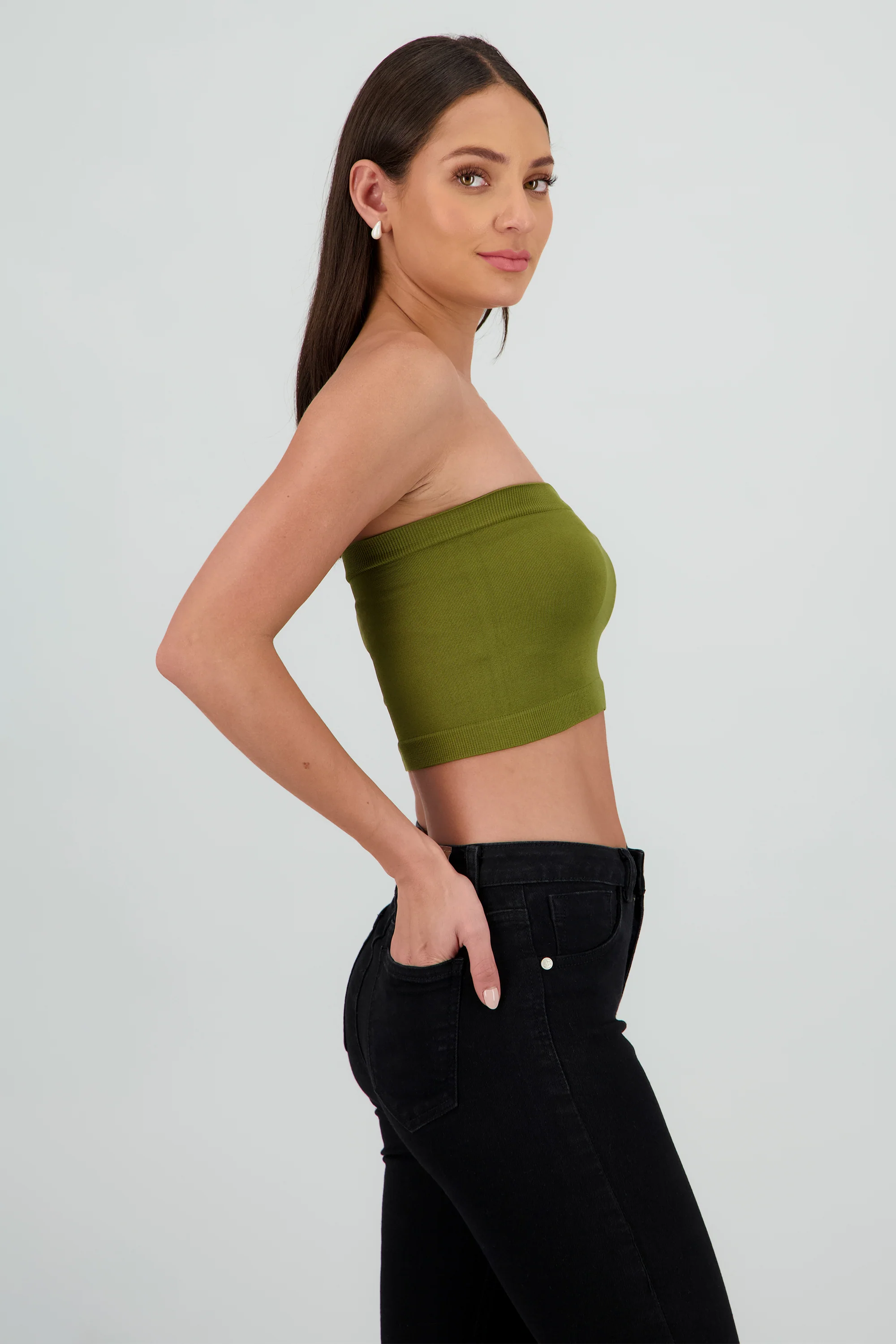 Top strapless liso - Image 4
