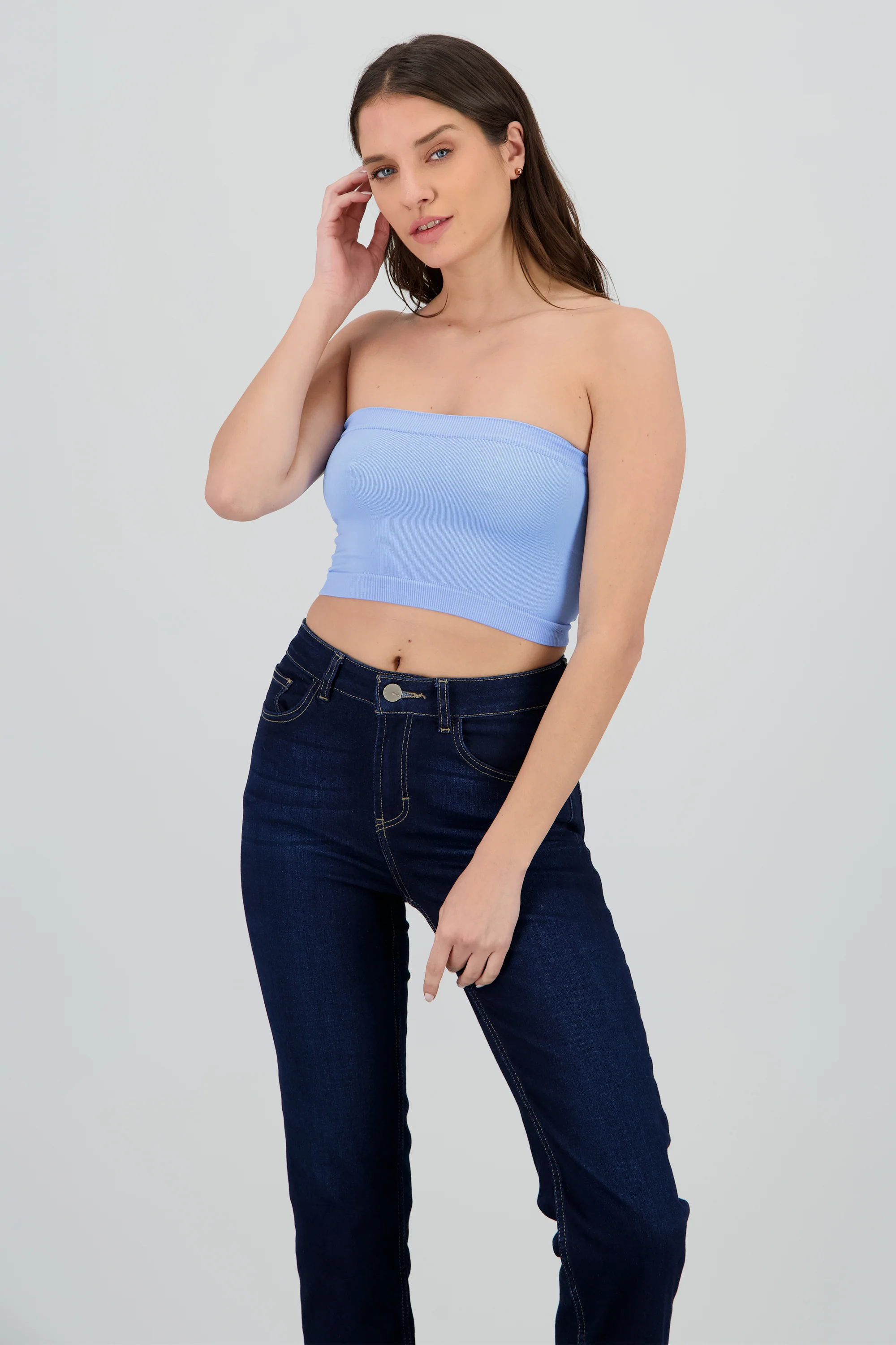 Top strapless liso - Image 2
