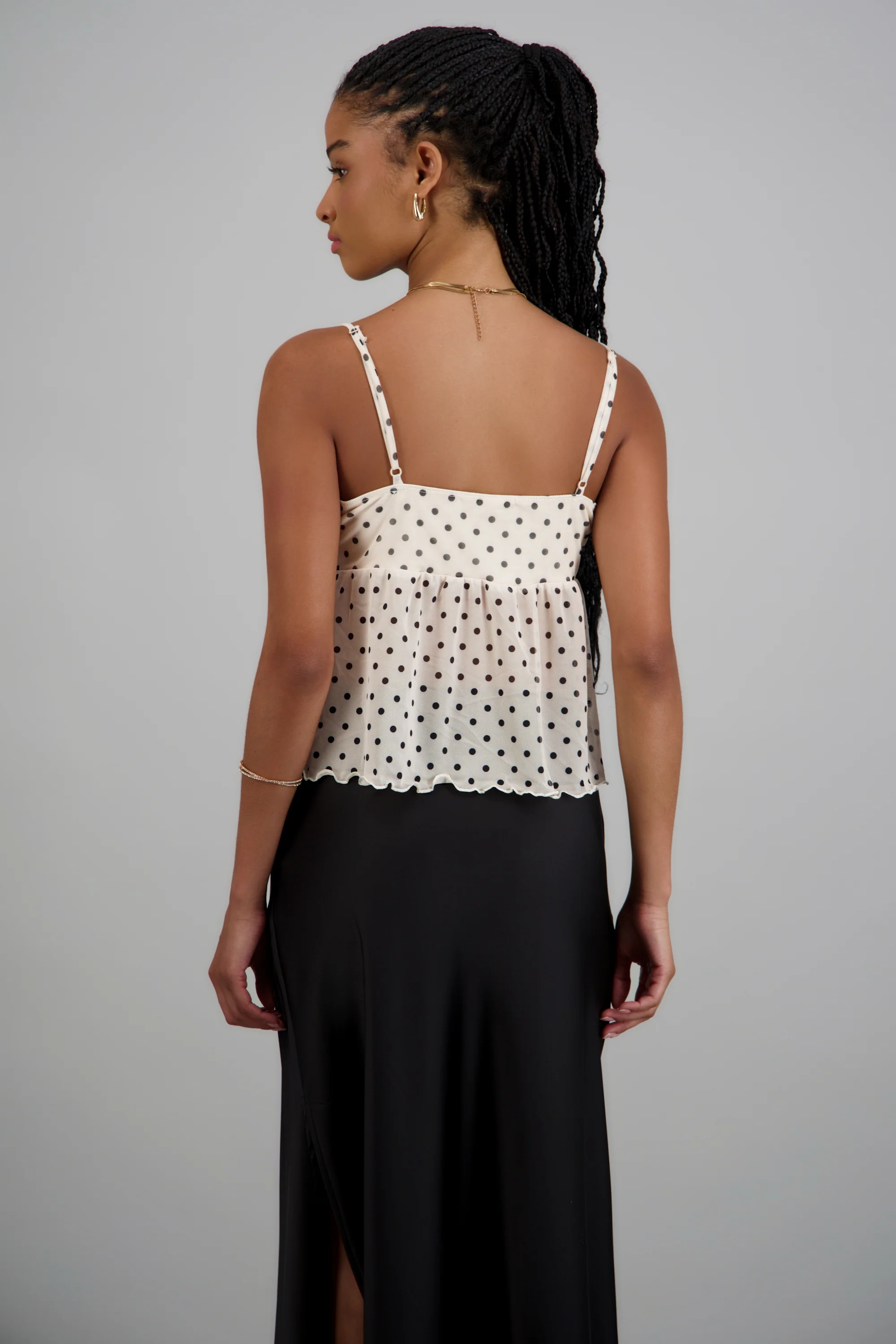 Top tirantes con detalle nudo polka dots - Image 4
