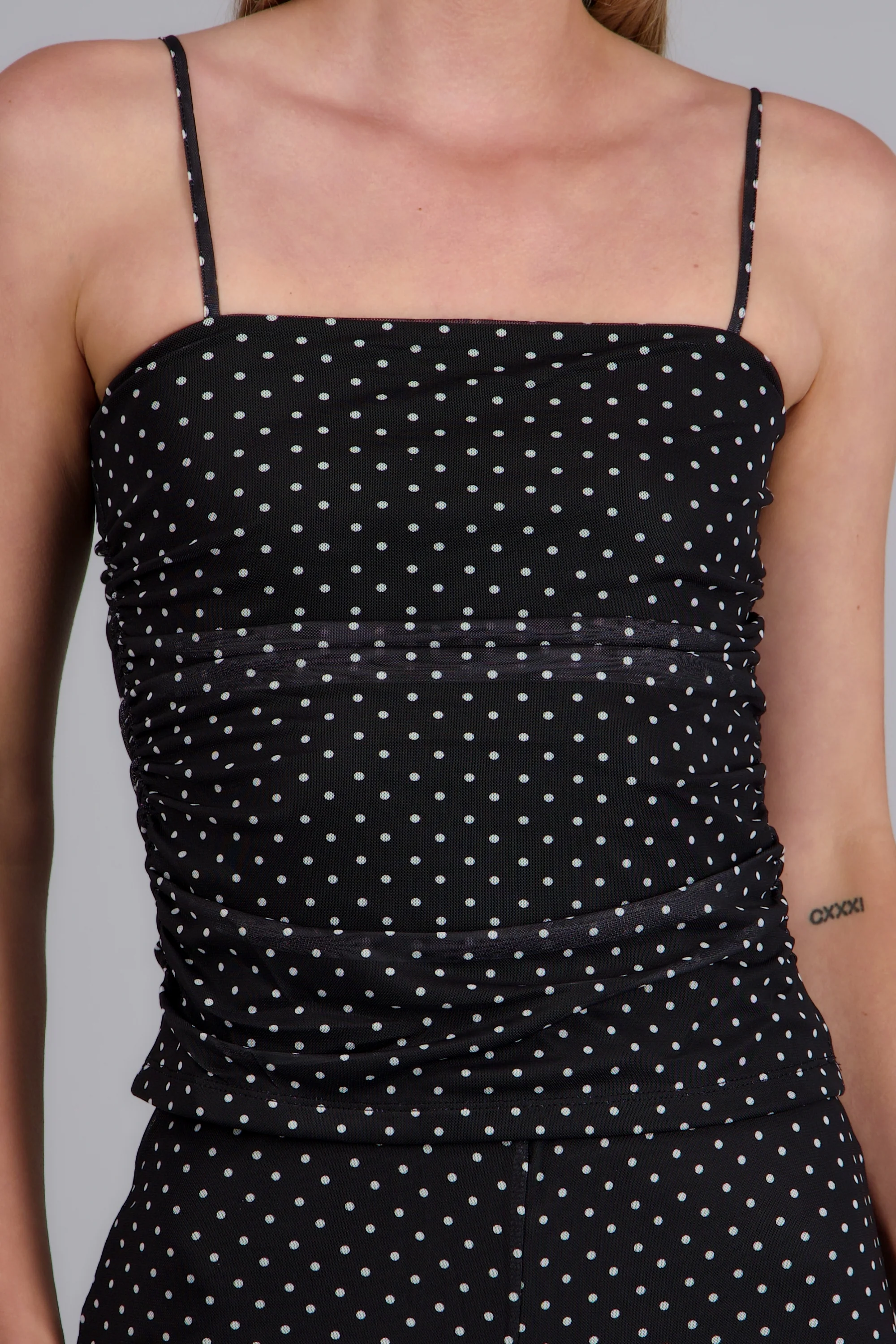 Top tirantes mesh polka dots - Image 5