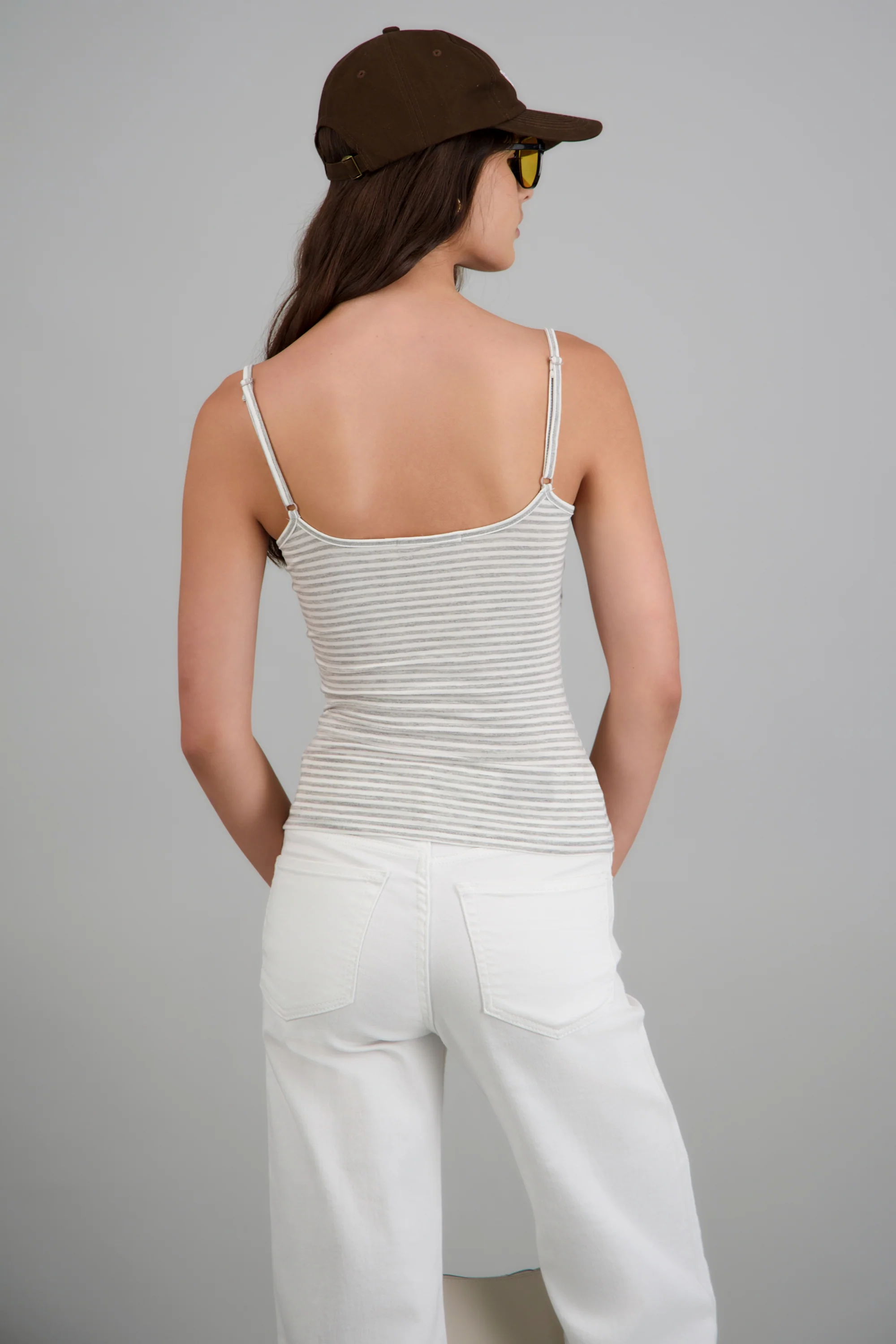 Top tirantes rayas con copas - Image 2