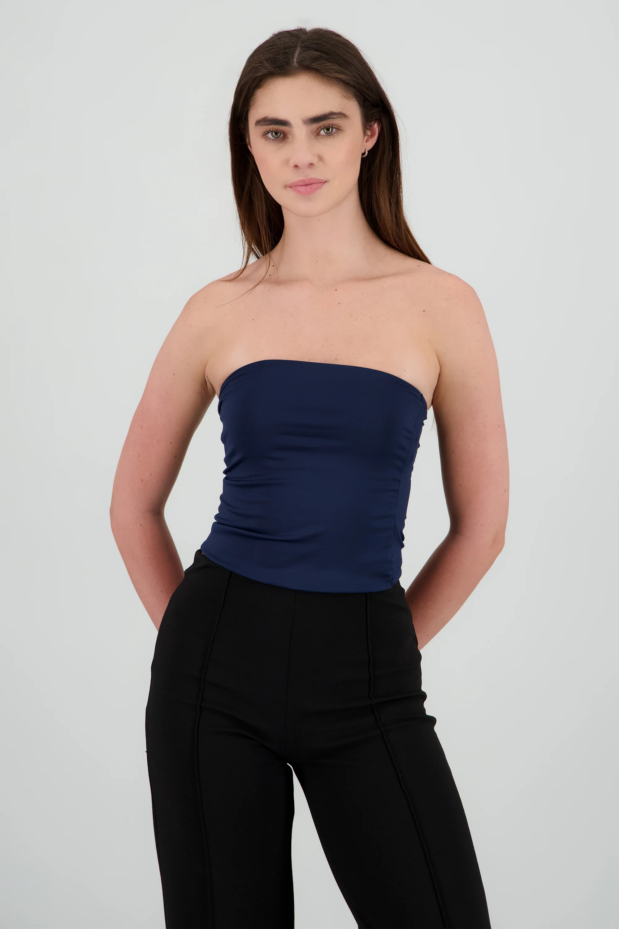Top tubo liso doble tela - Image 2