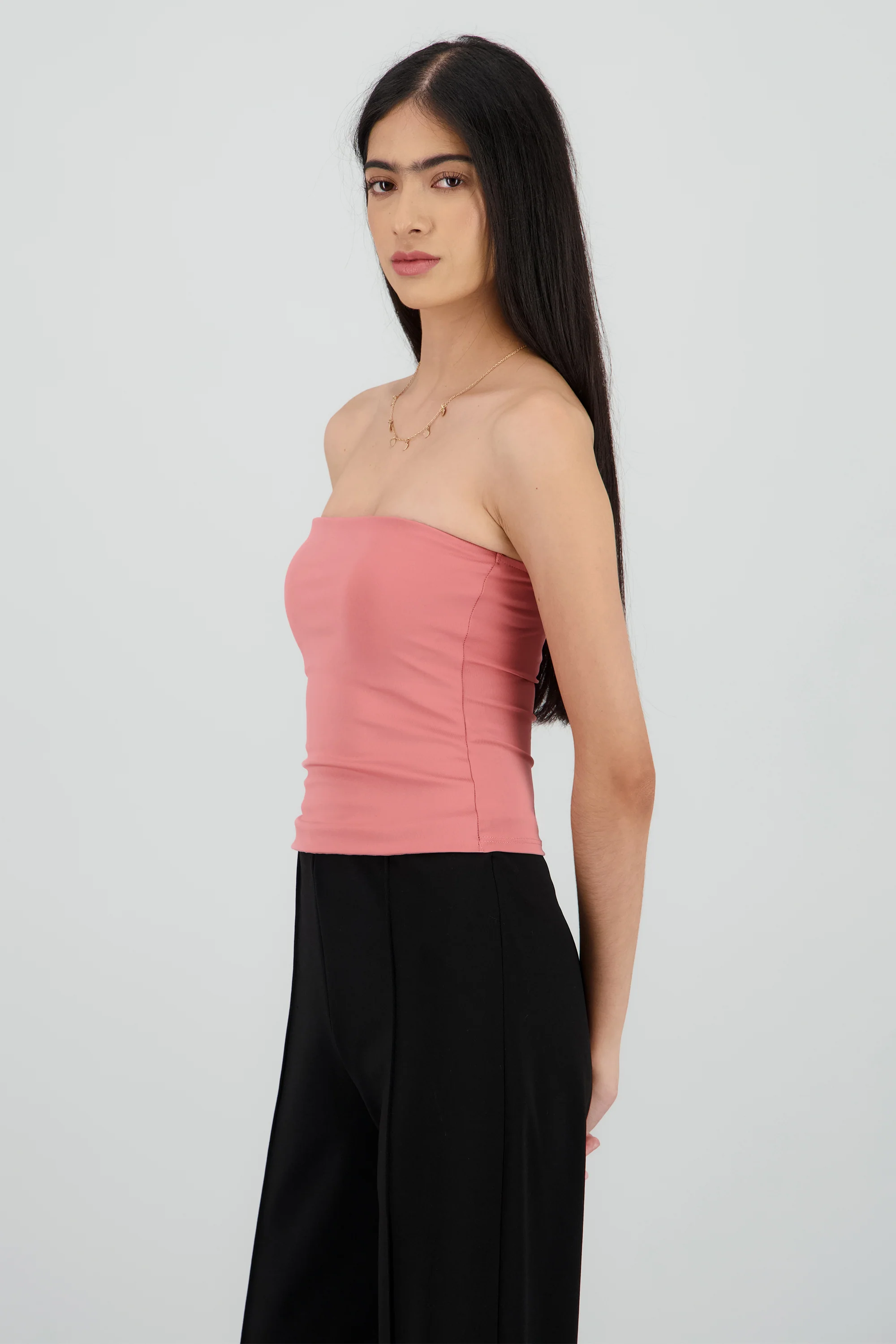 Top tubo liso doble tela - Image 3