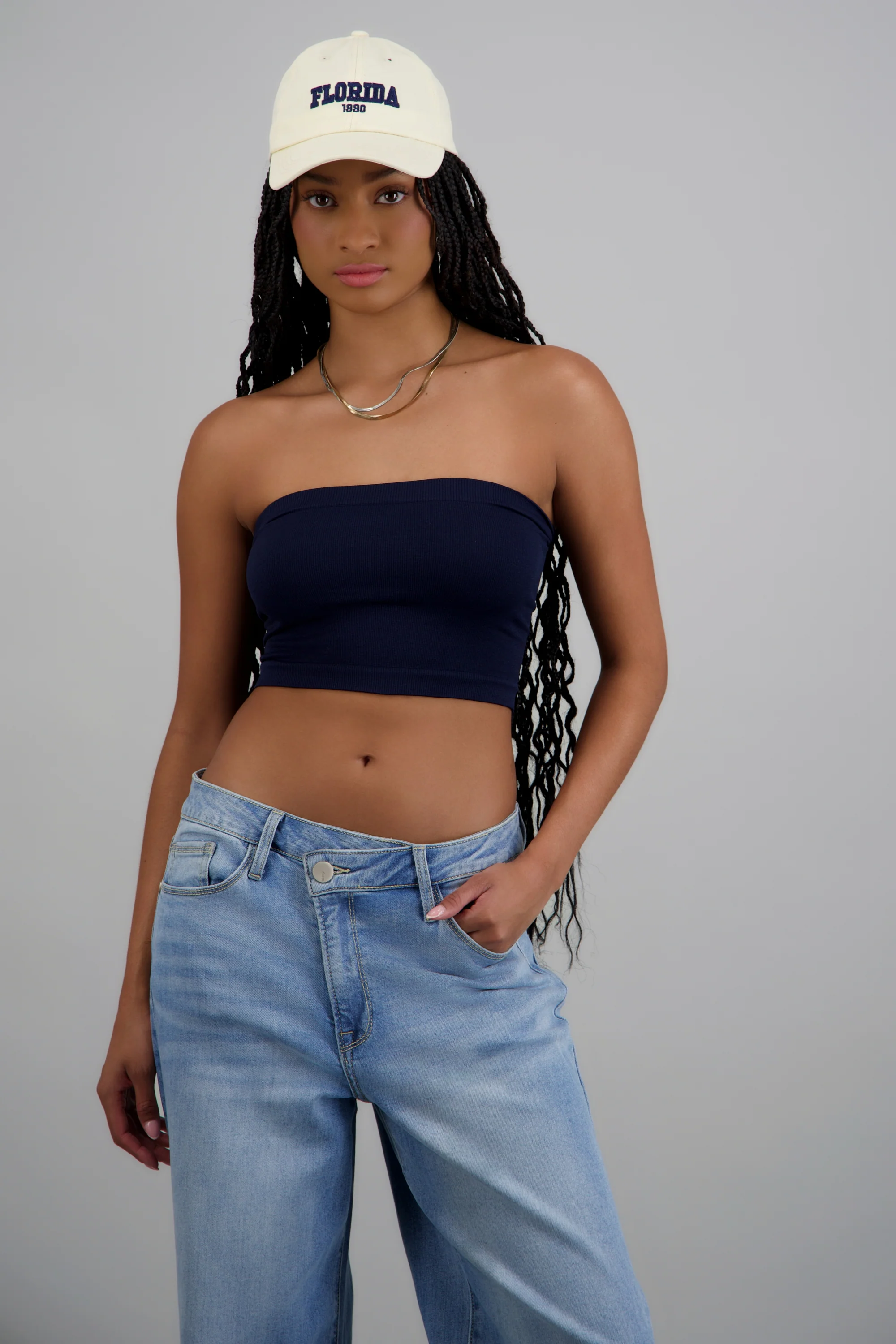 Top tubo seamless acanalado liso - Image 3