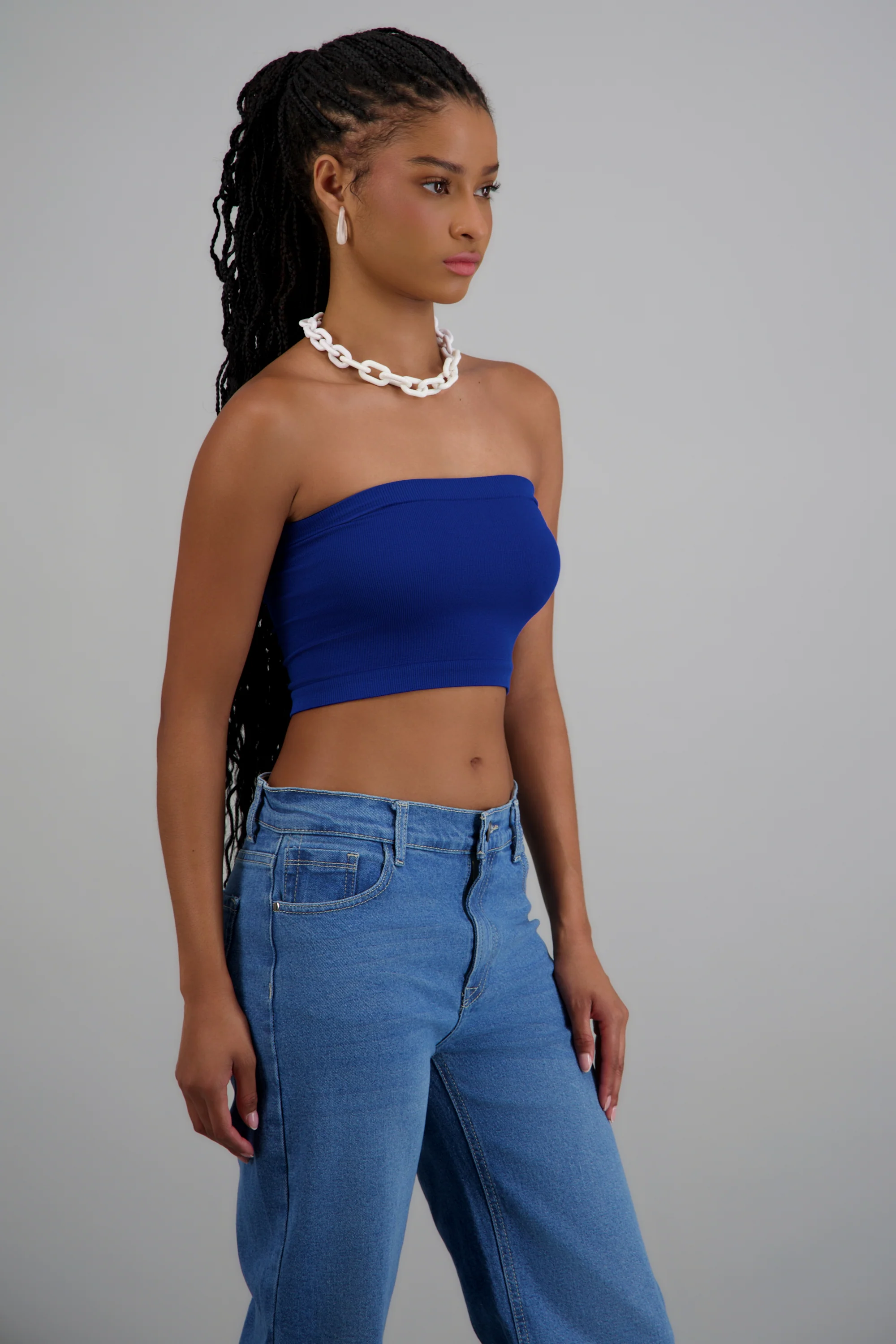 Top tubo seamless acanalado liso - Image 2