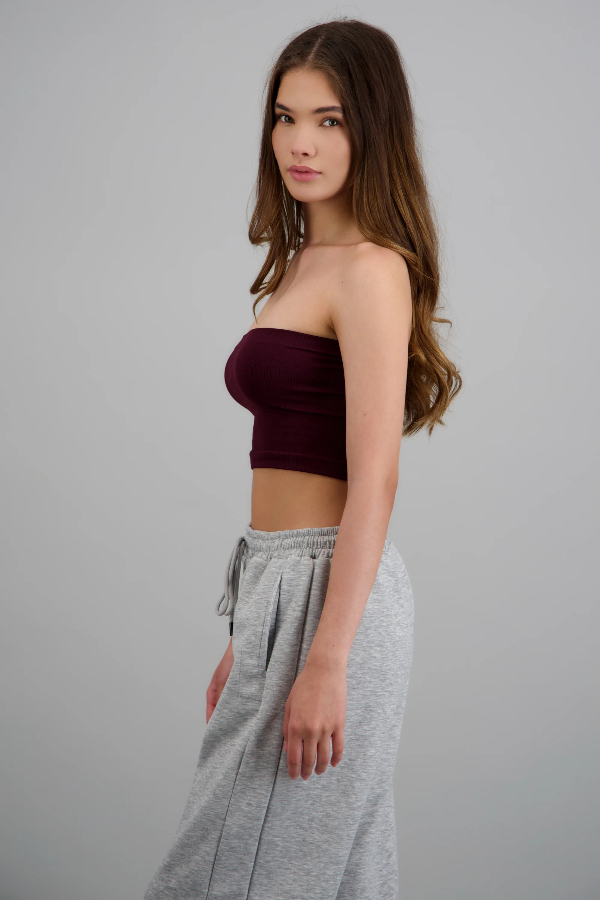 Top tubo seamless acanalado liso - Image 2