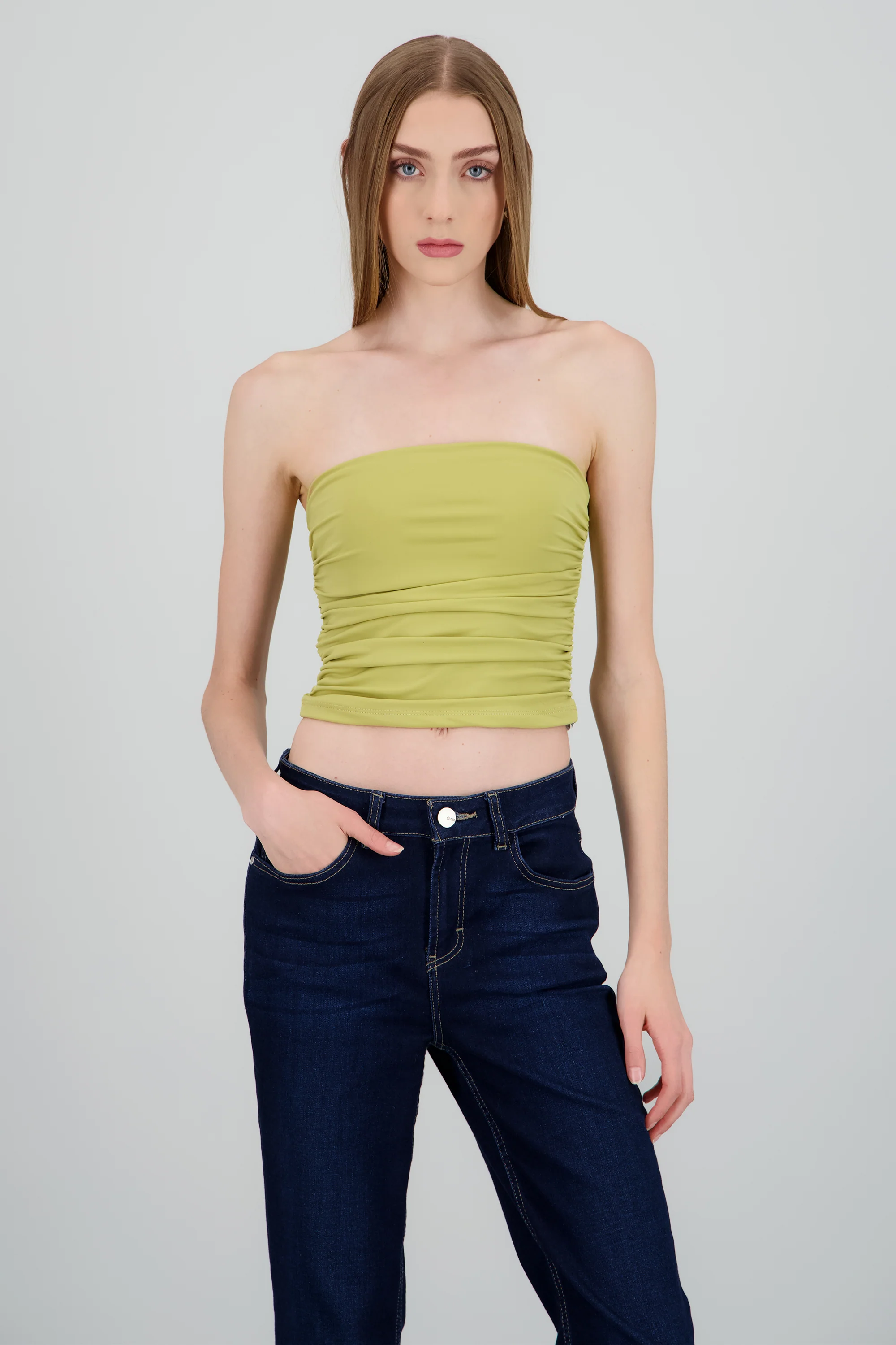 Top tubo strapless drapeado - Image 6