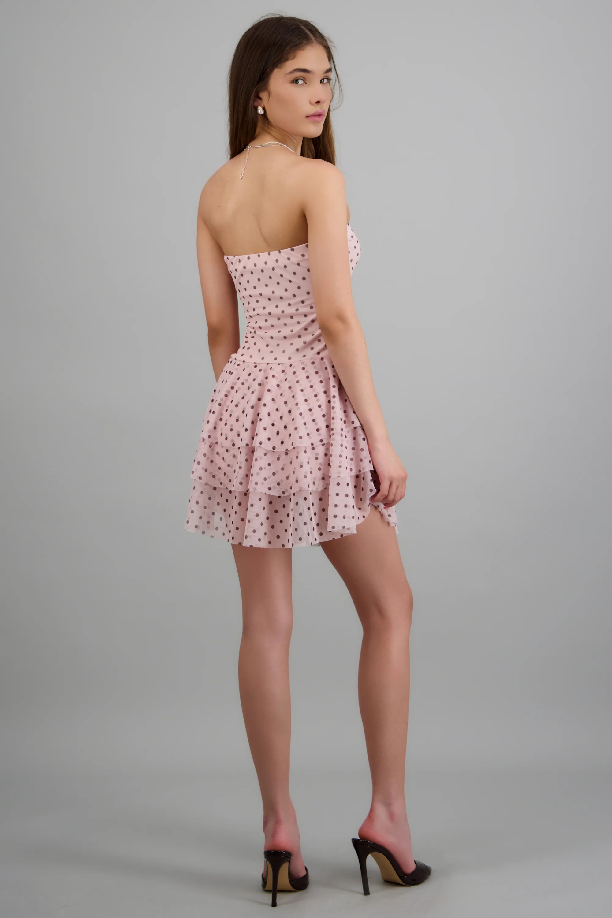 Vestido bandeau mesh olanes - Image 4