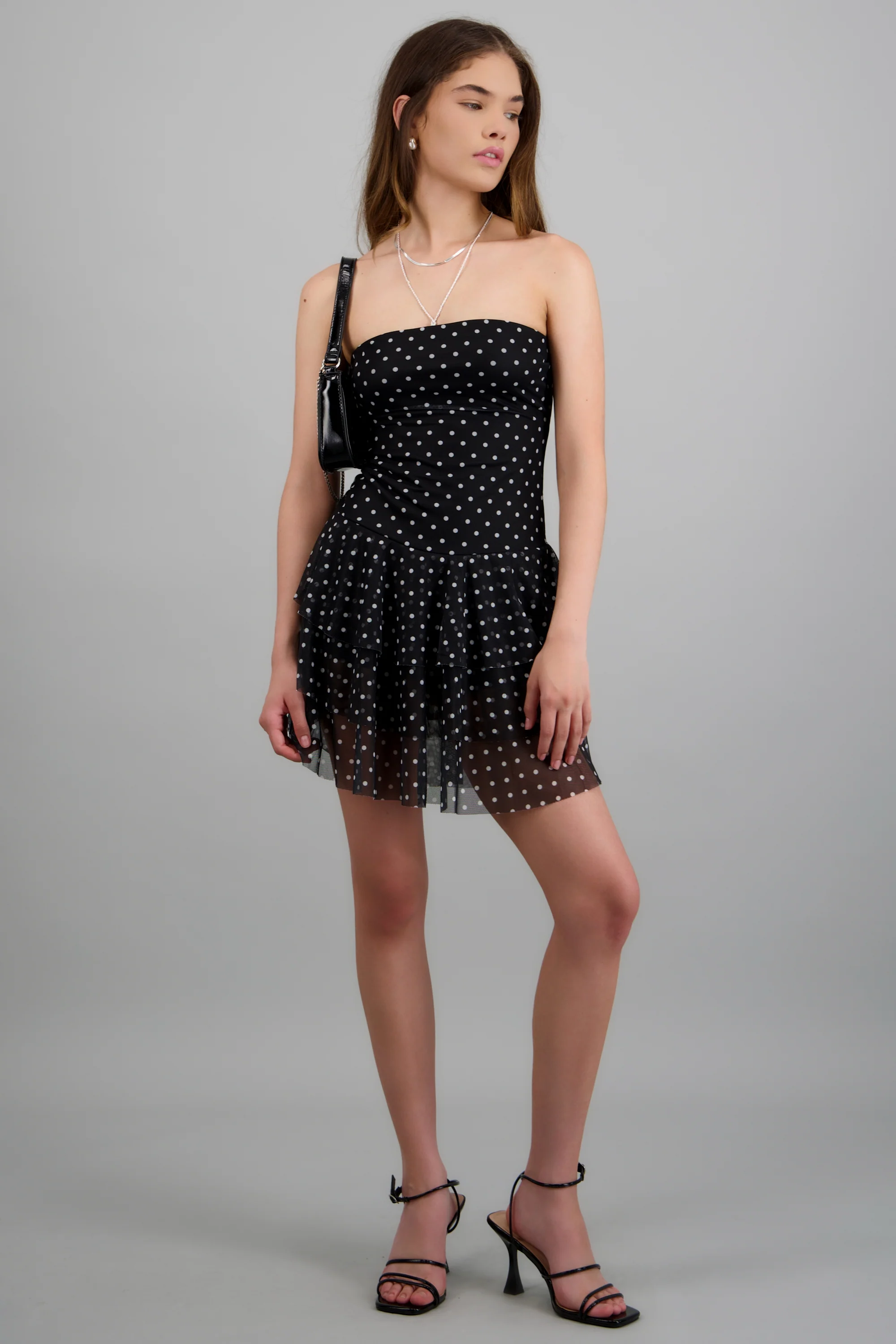 Vestido bandeau mesh olanes - Image 2