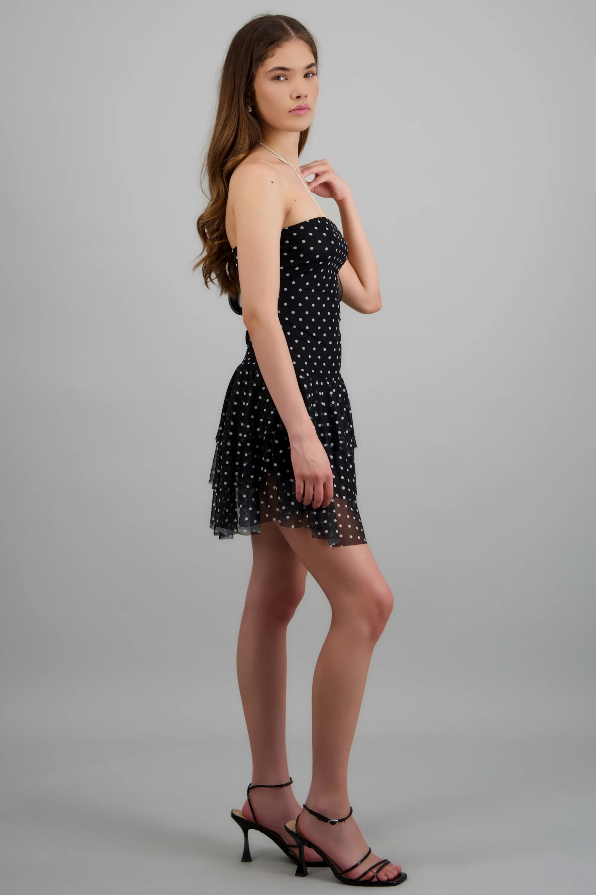 Vestido bandeau mesh olanes - Image 3