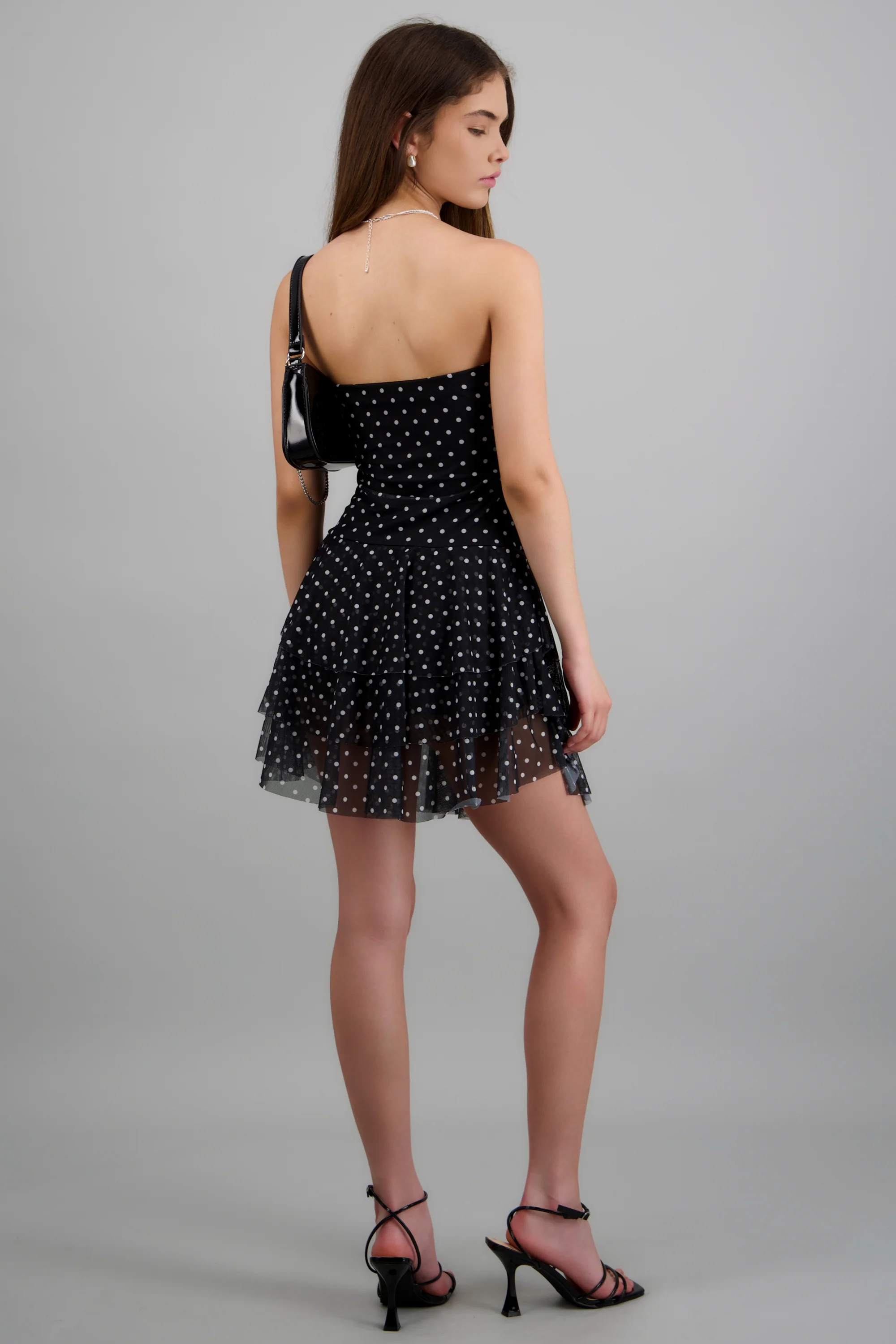 Vestido bandeau mesh olanes - Image 4