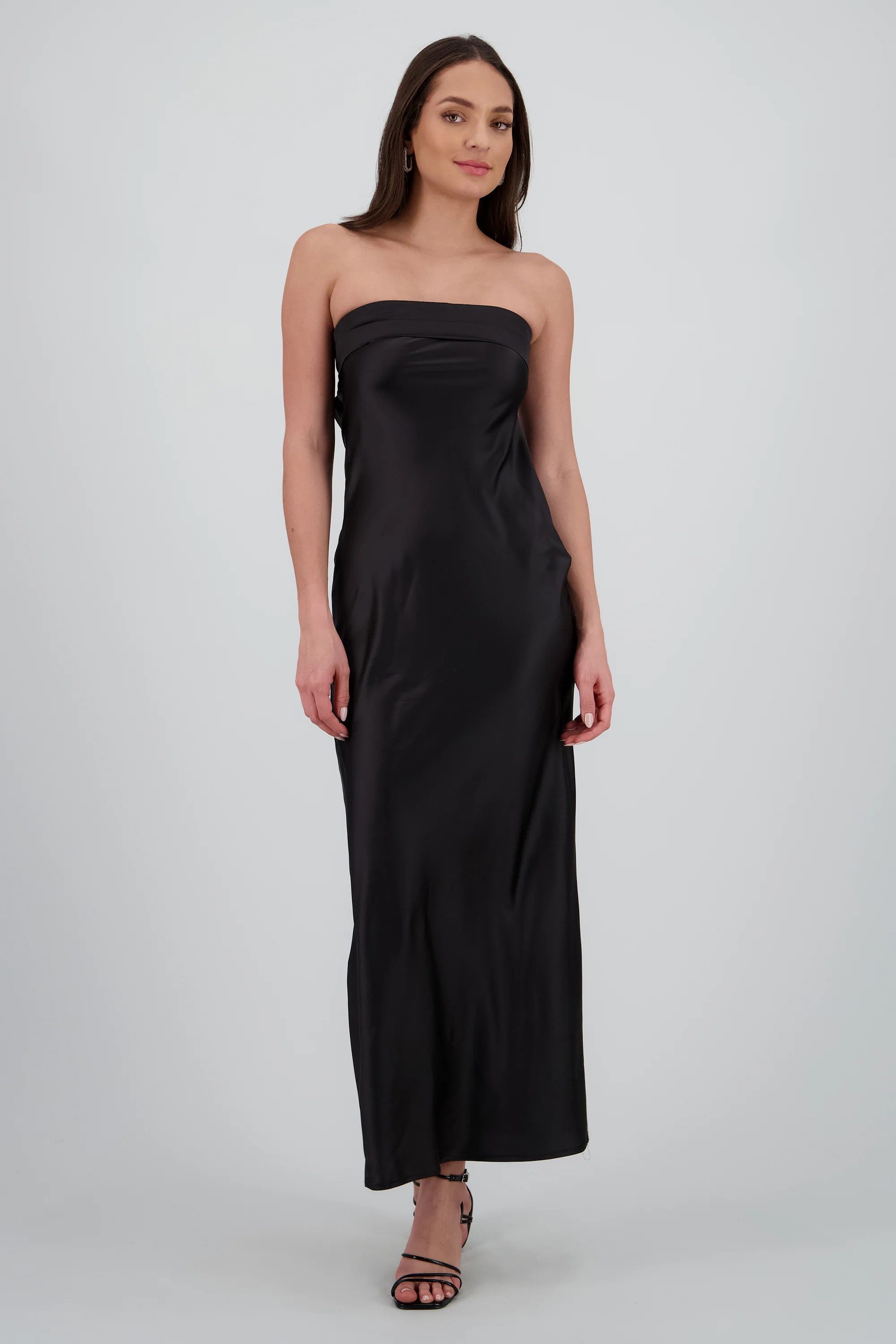 Vestido bandeau satin - Image 2