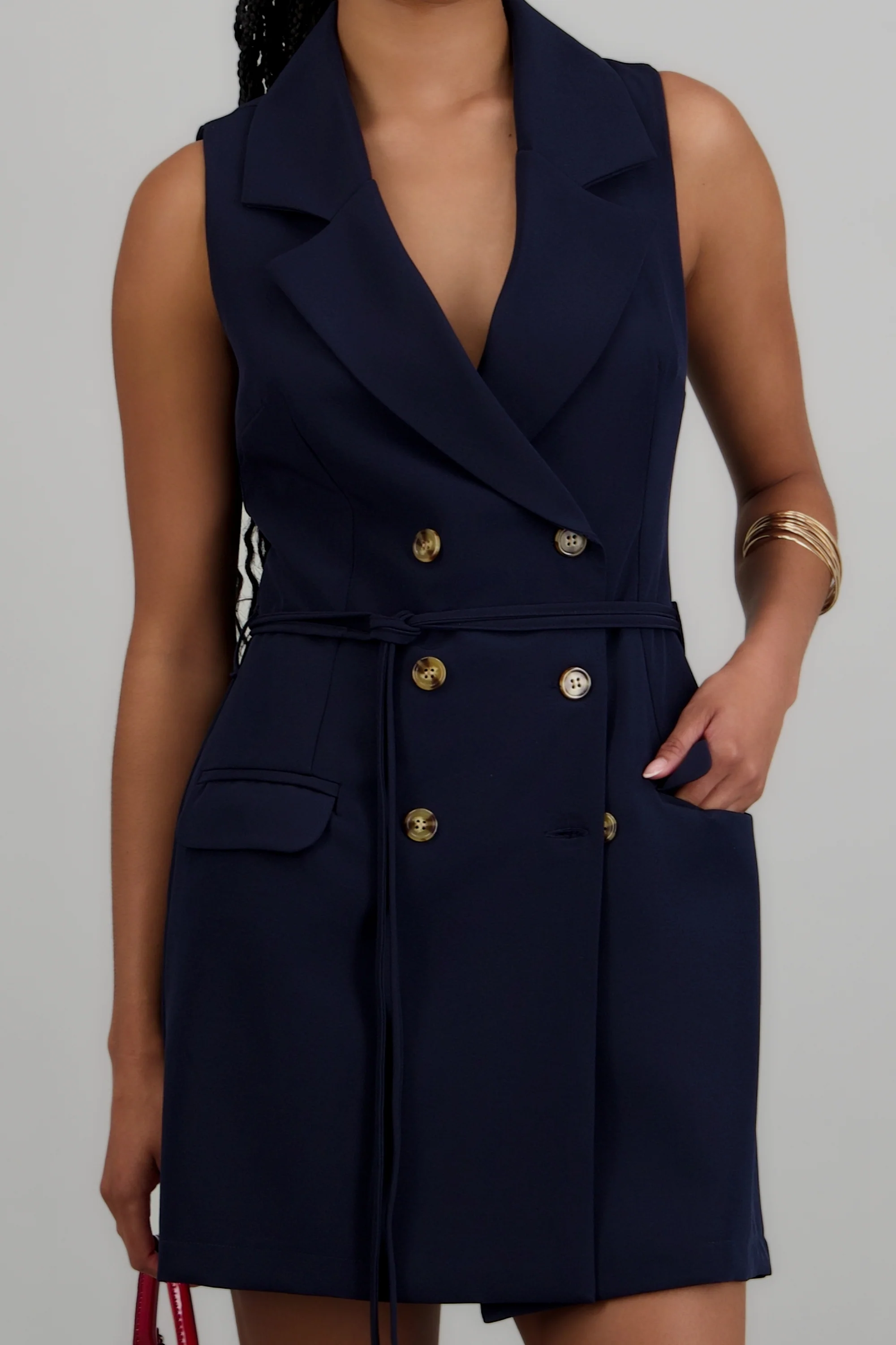 Vestido blazer botones - Image 5