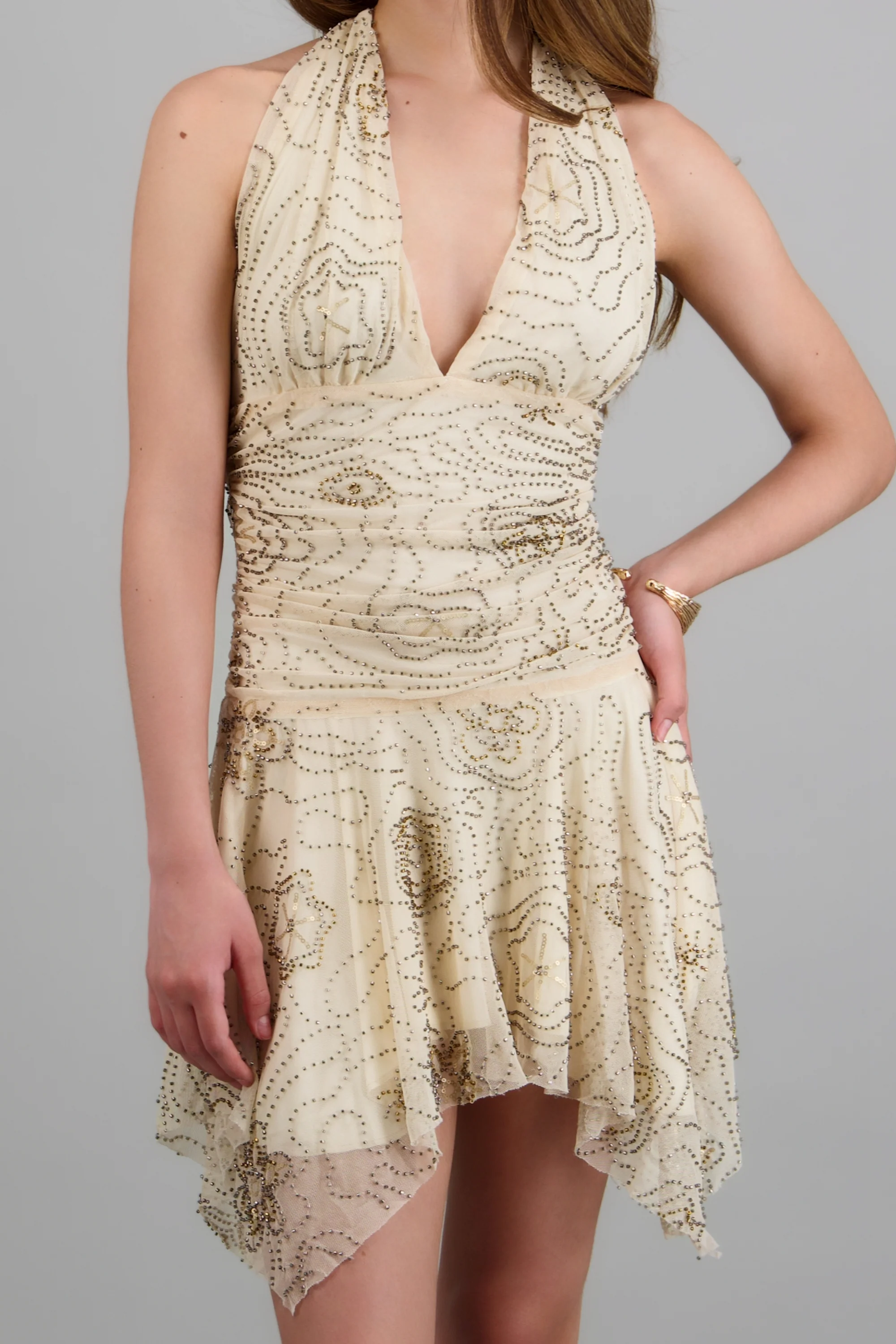 Vestido brillos halter - Image 5