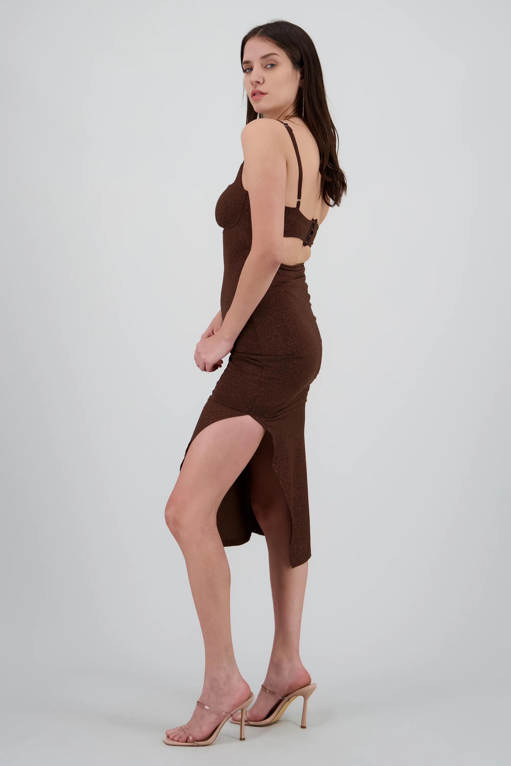 Vestido brillos midi - Image 3
