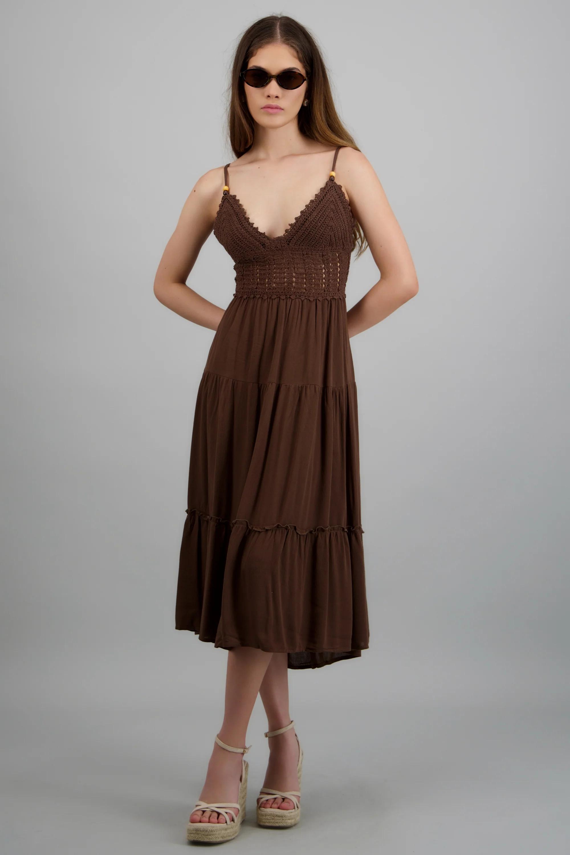 Vestido con crochet liso - Image 2